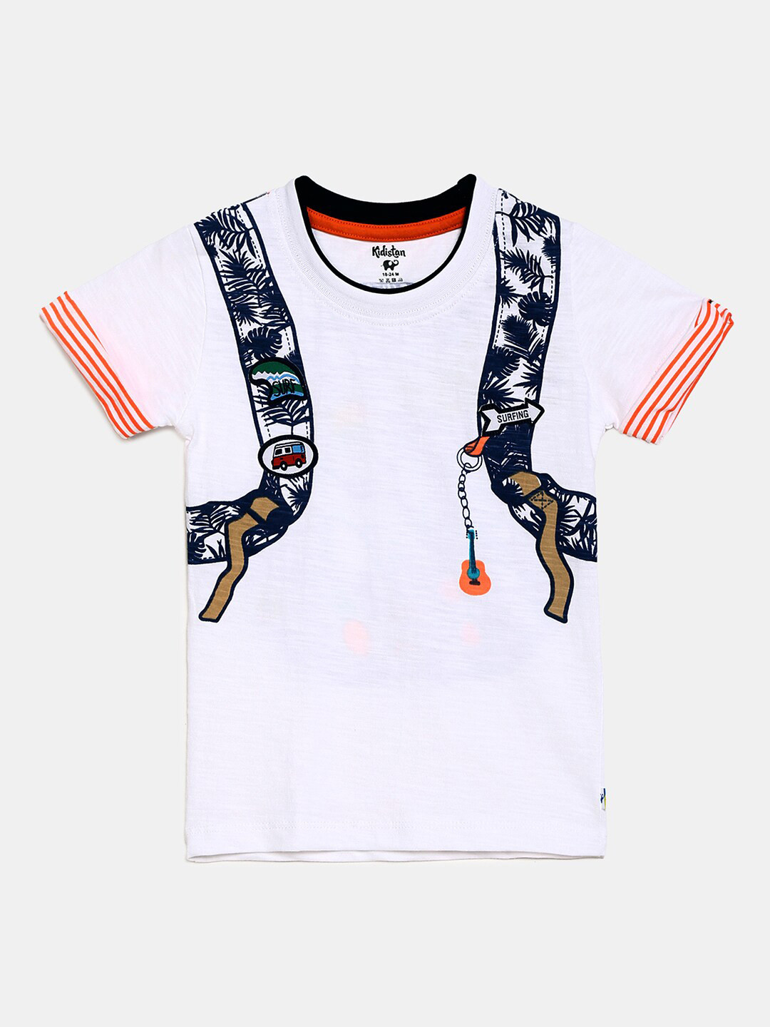 

V-Mart Infants Kids Graphic Printed Cotton T-shirt, White