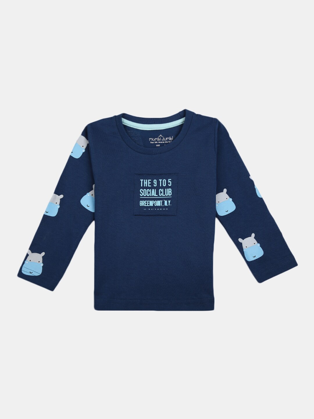 

V-Mart Kids Graphic Printed Cotton T-Shirt, Navy blue