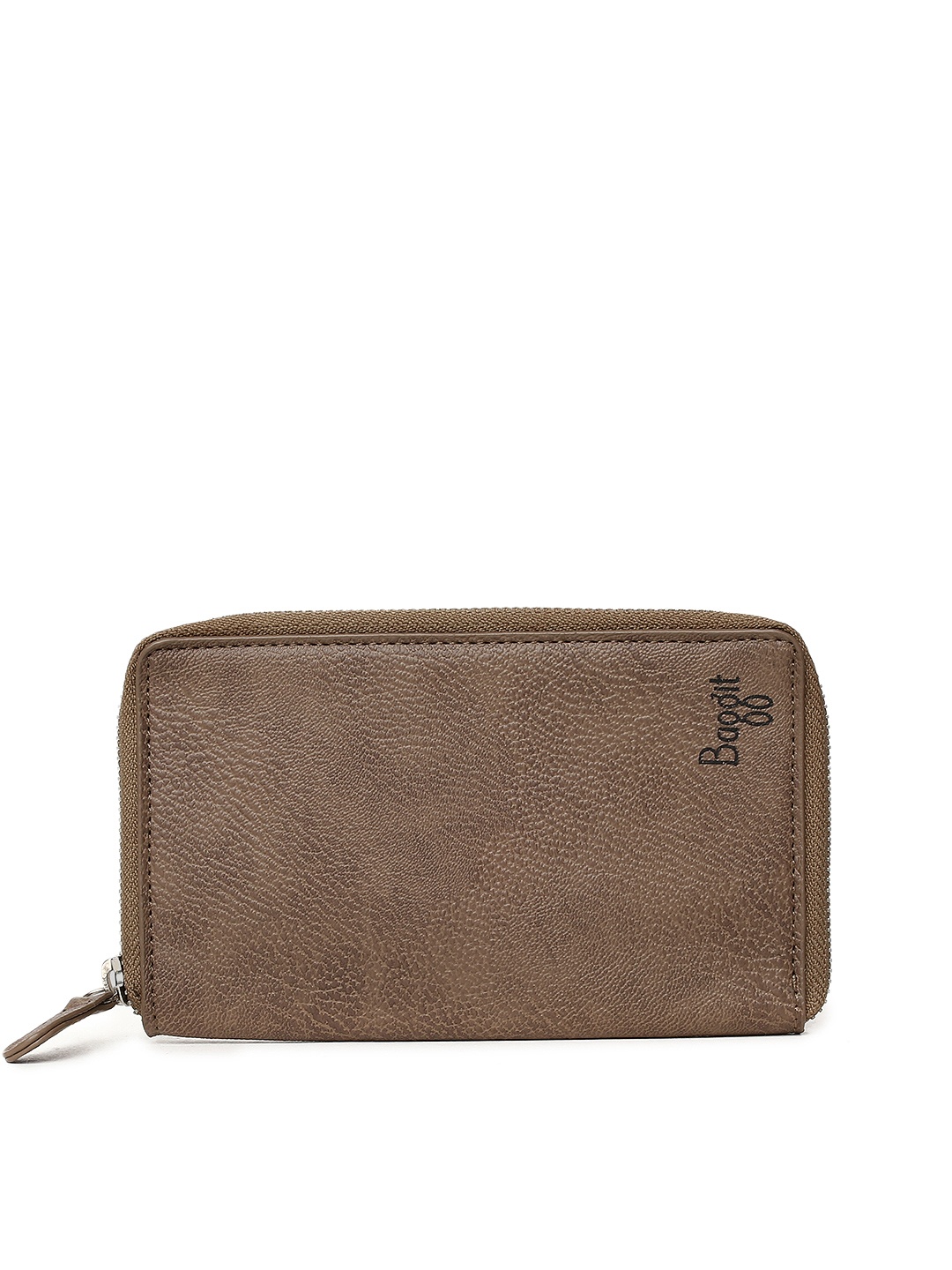

Baggit Men Brown Solid Zip Around Wallet