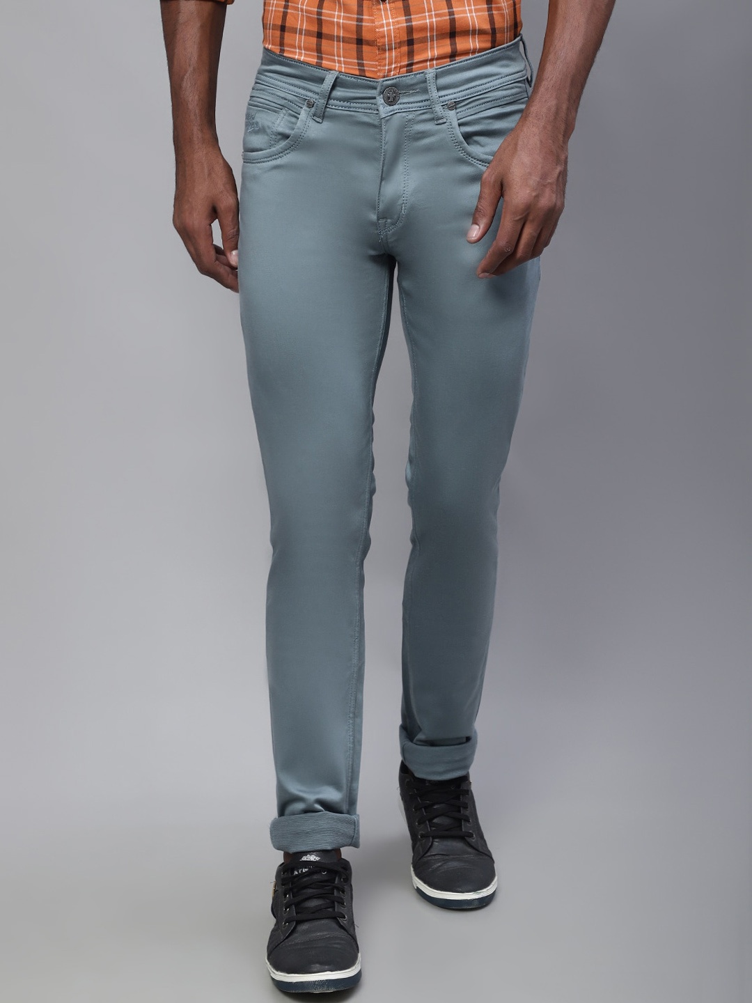 

Cantabil Men Regular Fit Stretchable Cotton Jeans, Blue