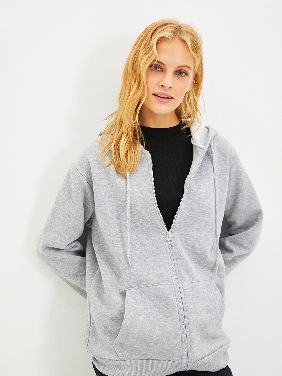 

Trendyol Hooded Cotton Sweatshirt, Grey