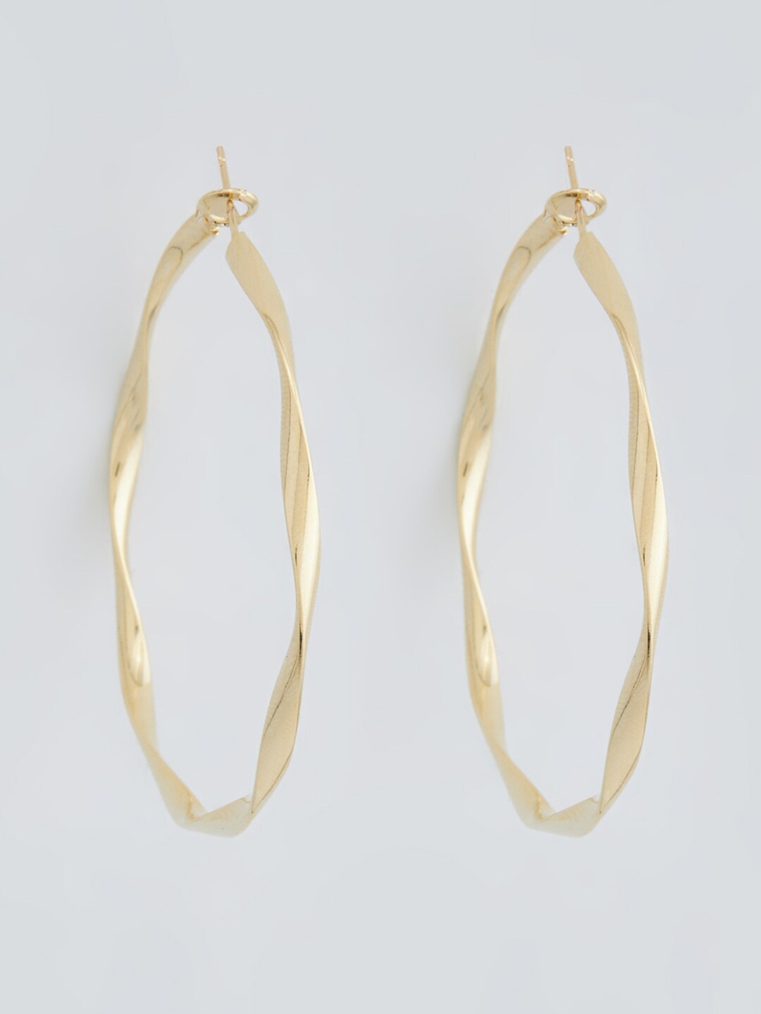 

Kushal's Fashion Jewellery Gold-Plated Contemporary Hoop Earrings