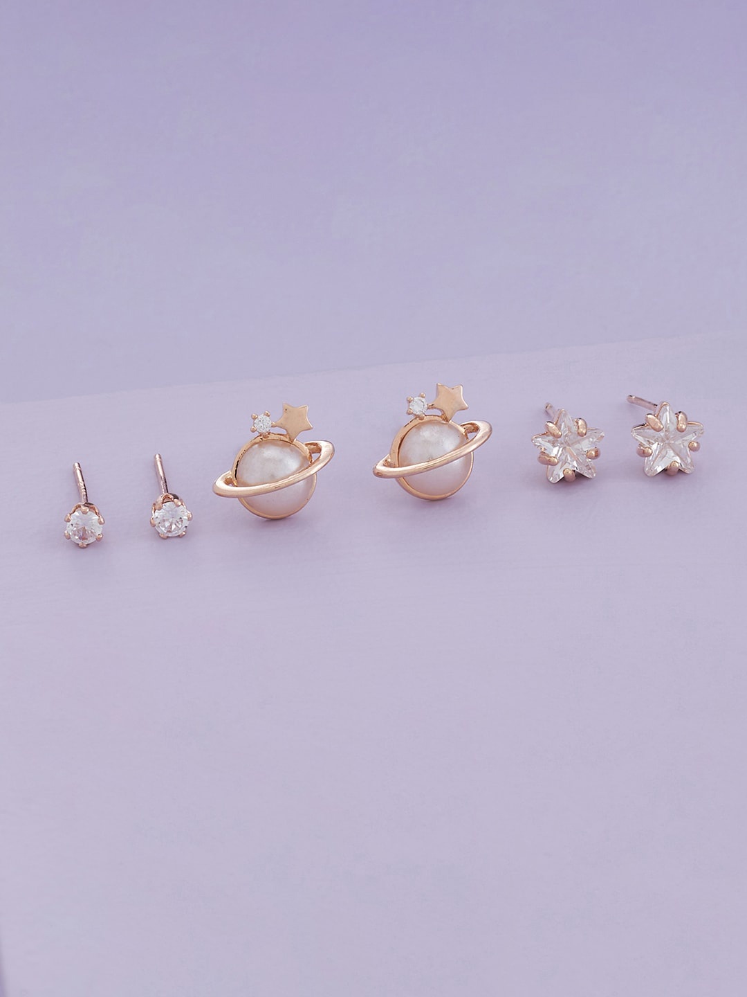 

Kushal's Fashion Jewellery Rose Gold-Plated Contemporary Stud Earrings