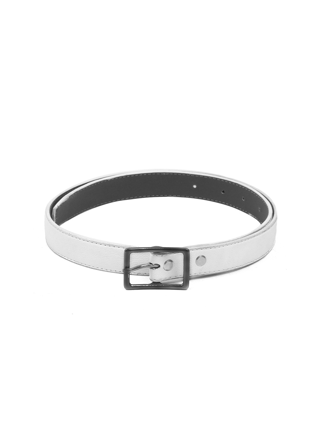

Calvadoss Girls Textured Belt, White