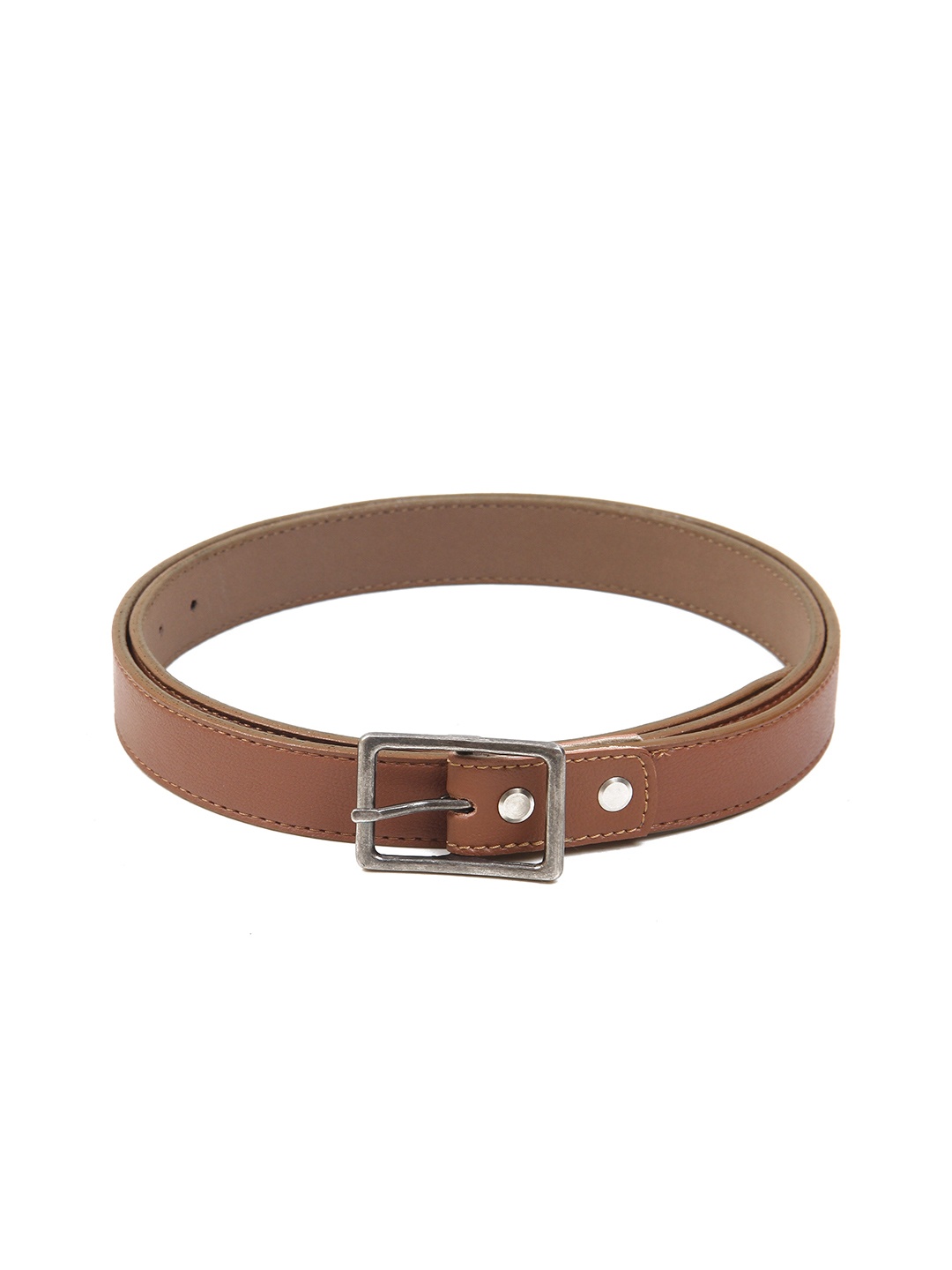 

Calvadoss Girls Textured Tang Slim Belt, Tan