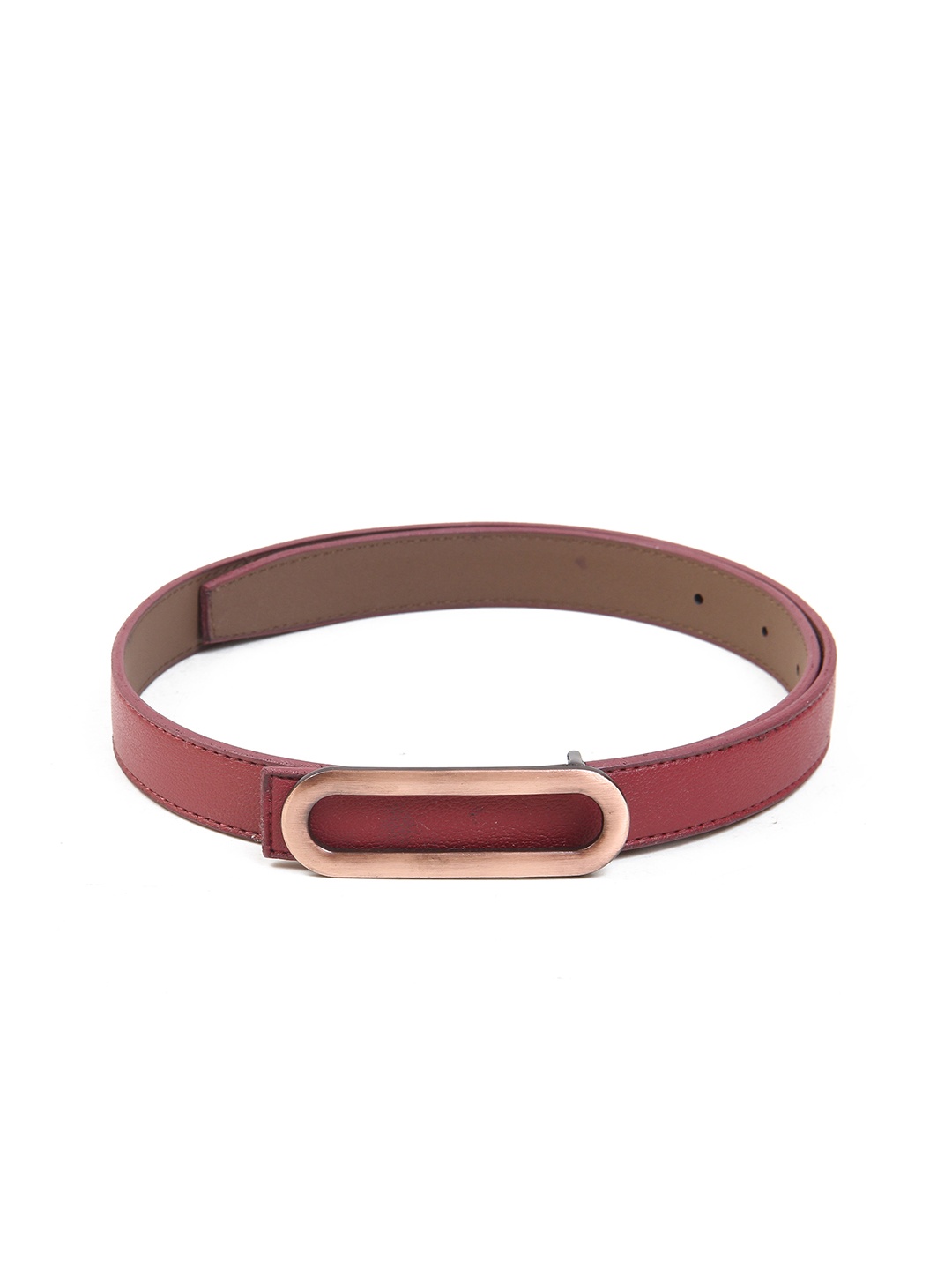 

Calvadoss Girls Textured Leather Belt, Maroon