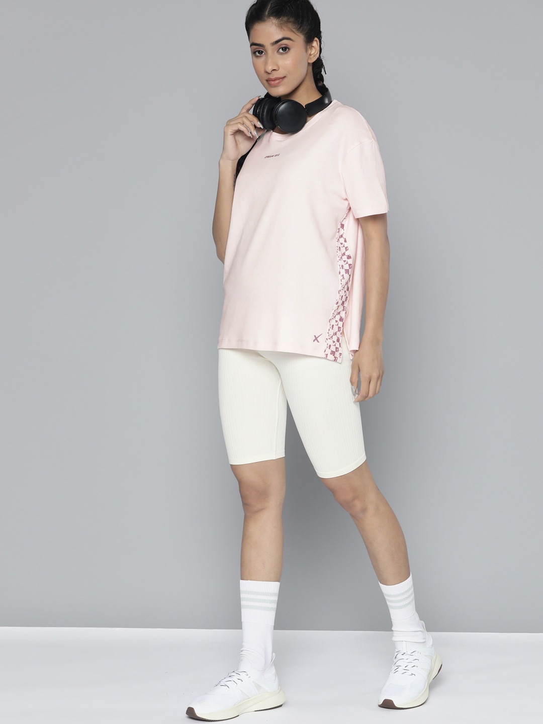 

HRX by Hrithik Roshan Pure Cotton T-shirt, Pink