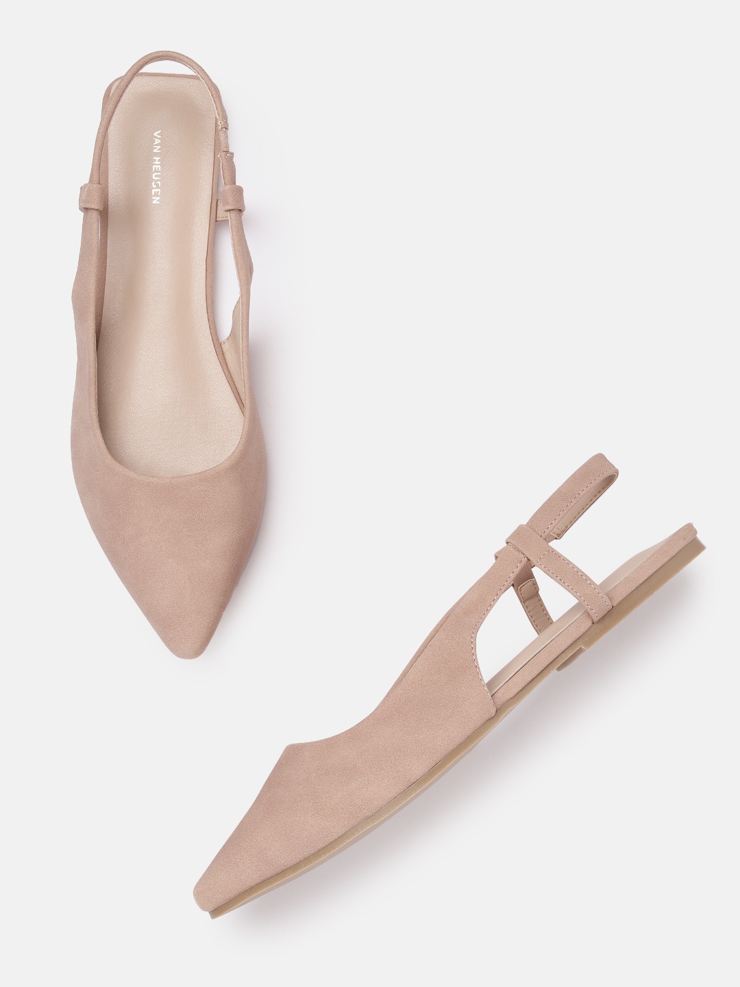 

Van Heusen Woman Pointy Toe Flats, Beige