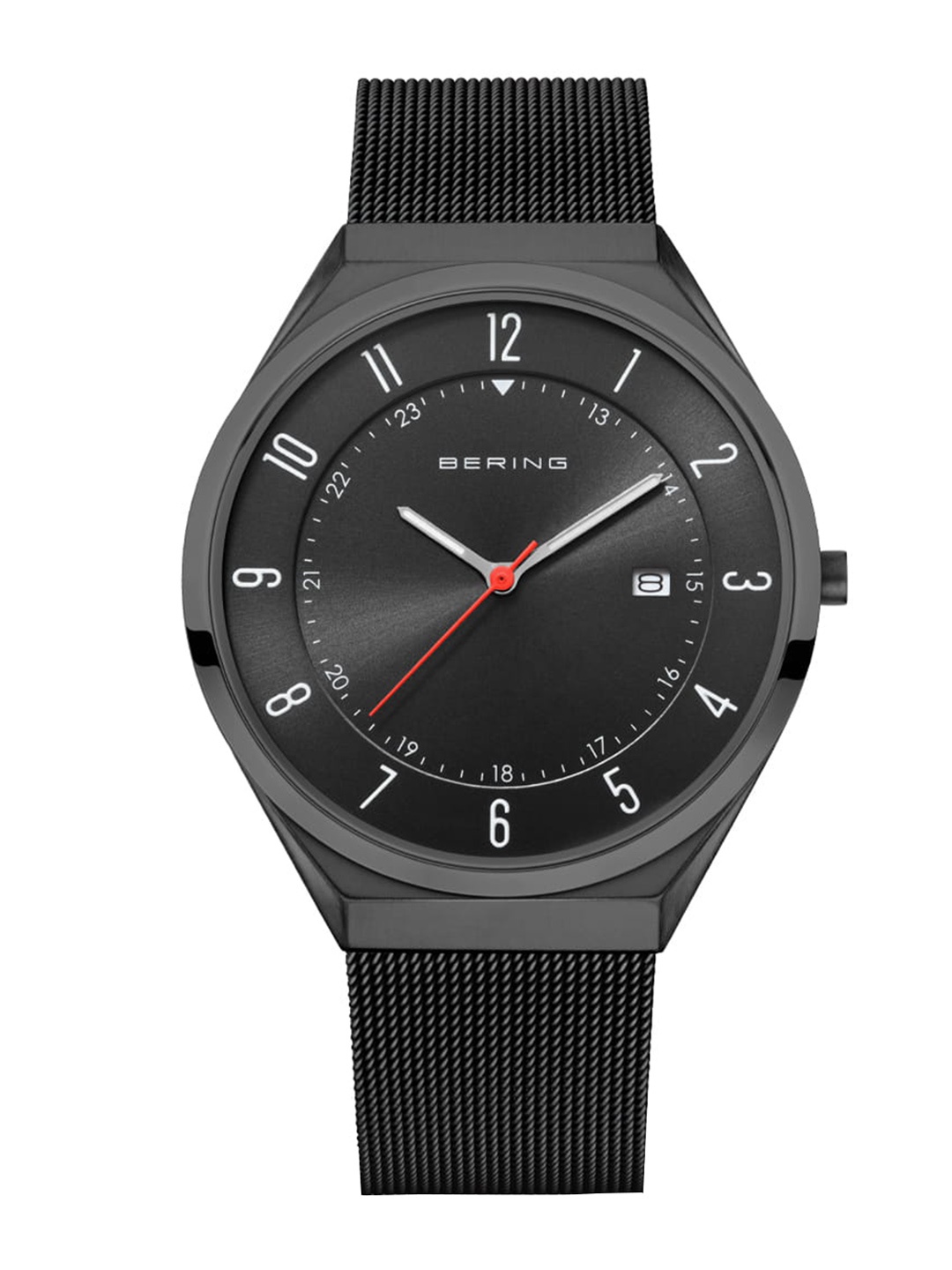 

BERING Men Round Dial Stainless Steel Straps Analogue Watch 18740-222, Black
