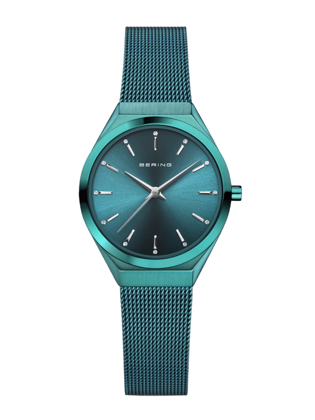 

BERING Women Round Dial Stainless Steel Straps Analogue Watch 18729-888, Green