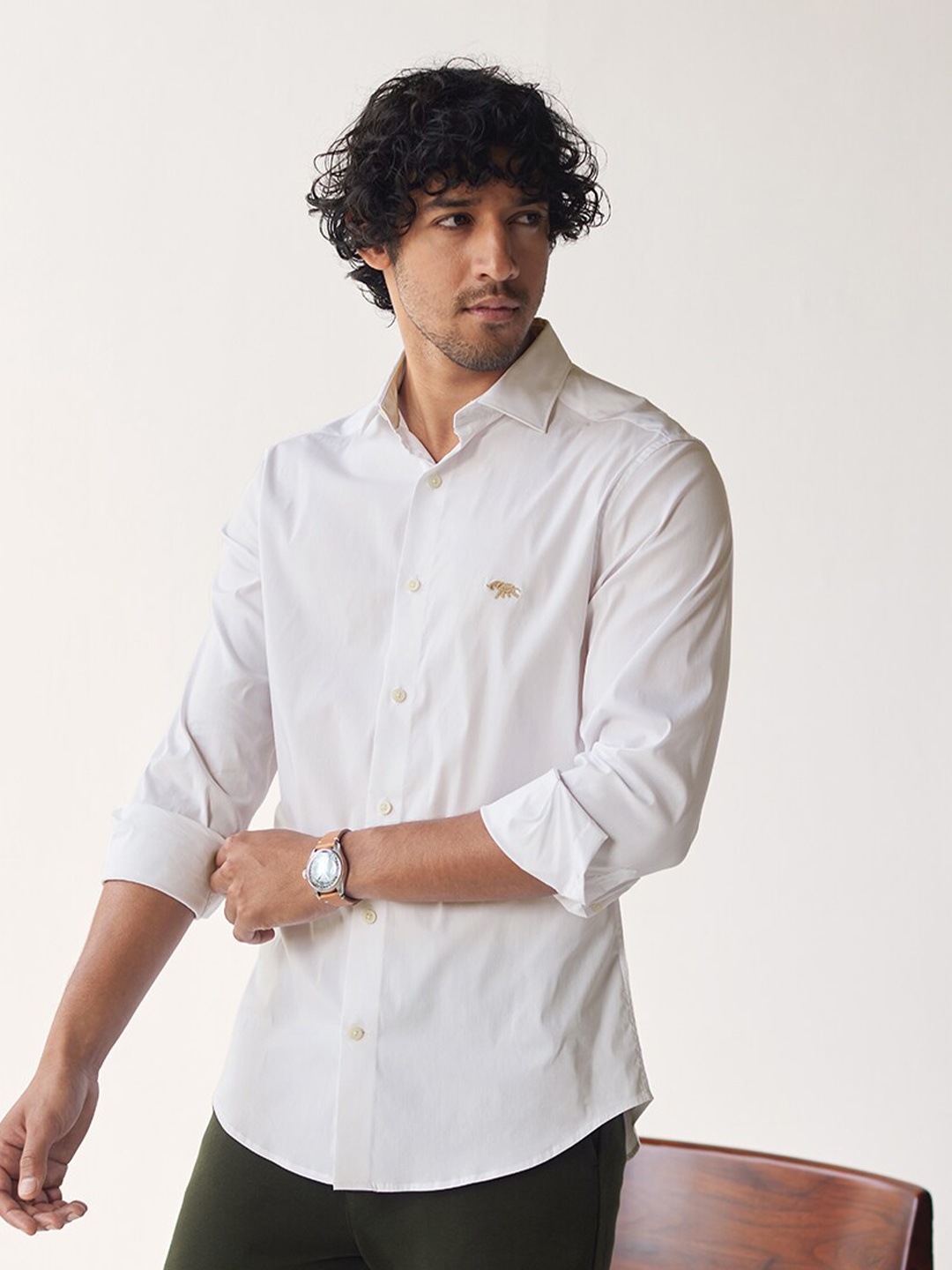 

Andamen Premium Cotton Casual Shirt, White