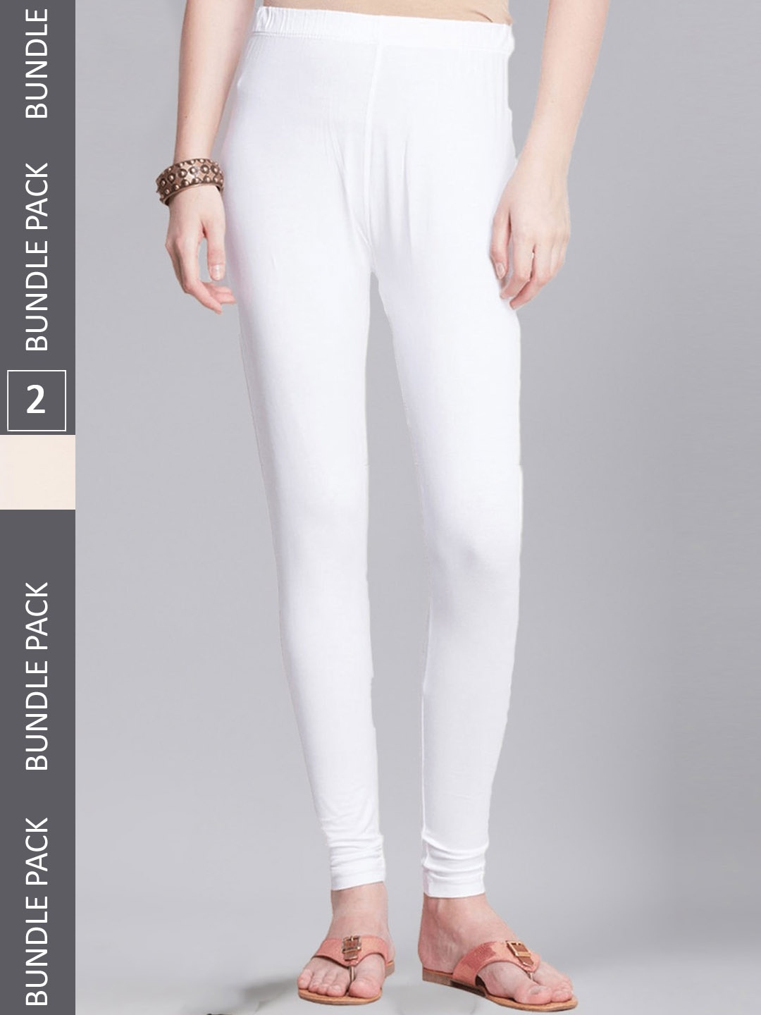 

Dollar Missy Pack Of 2 Ankle Length Leggings, White