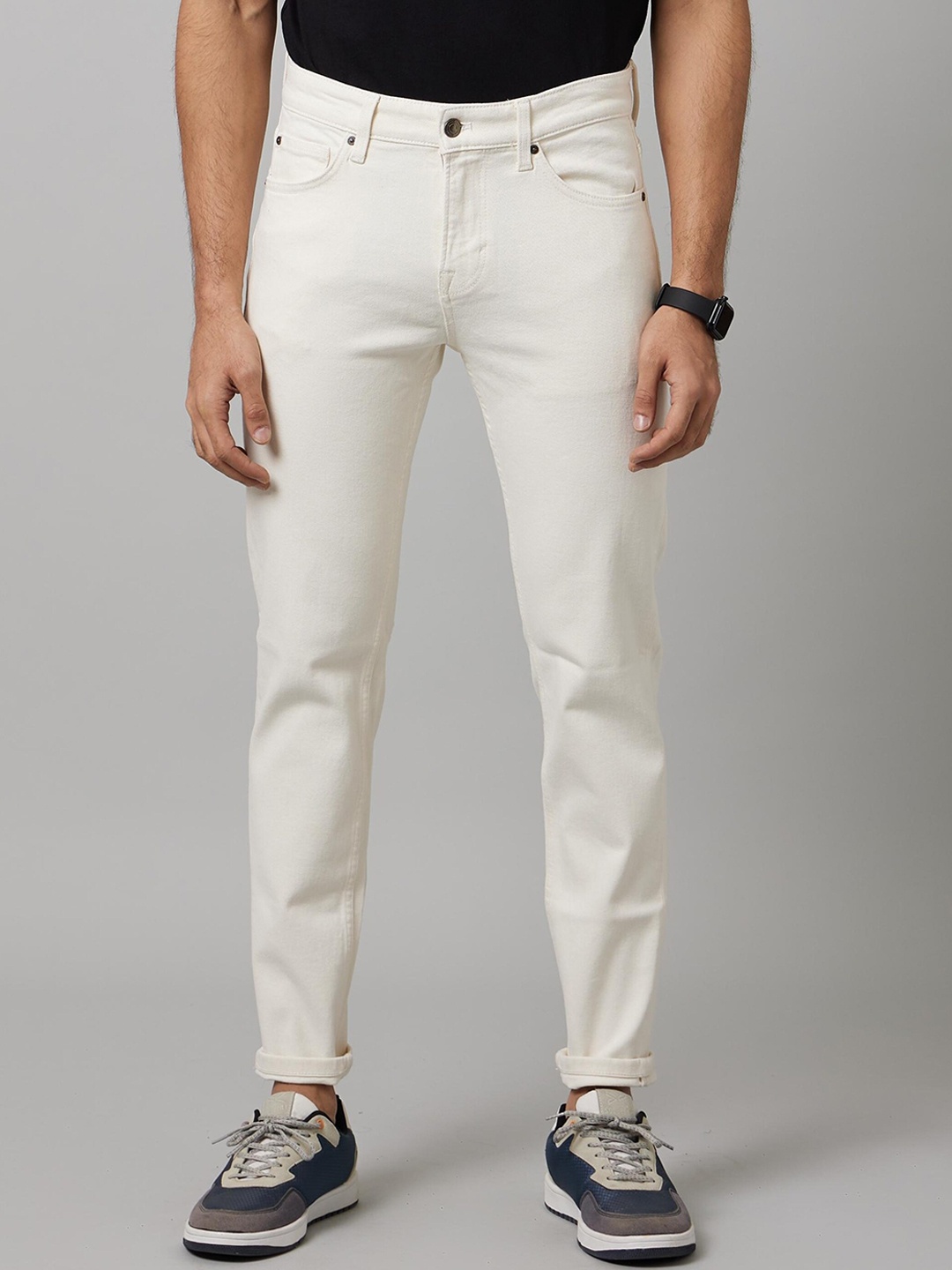 

Celio Men Jean Regular Fit Stretchable Cotton Jeans, White