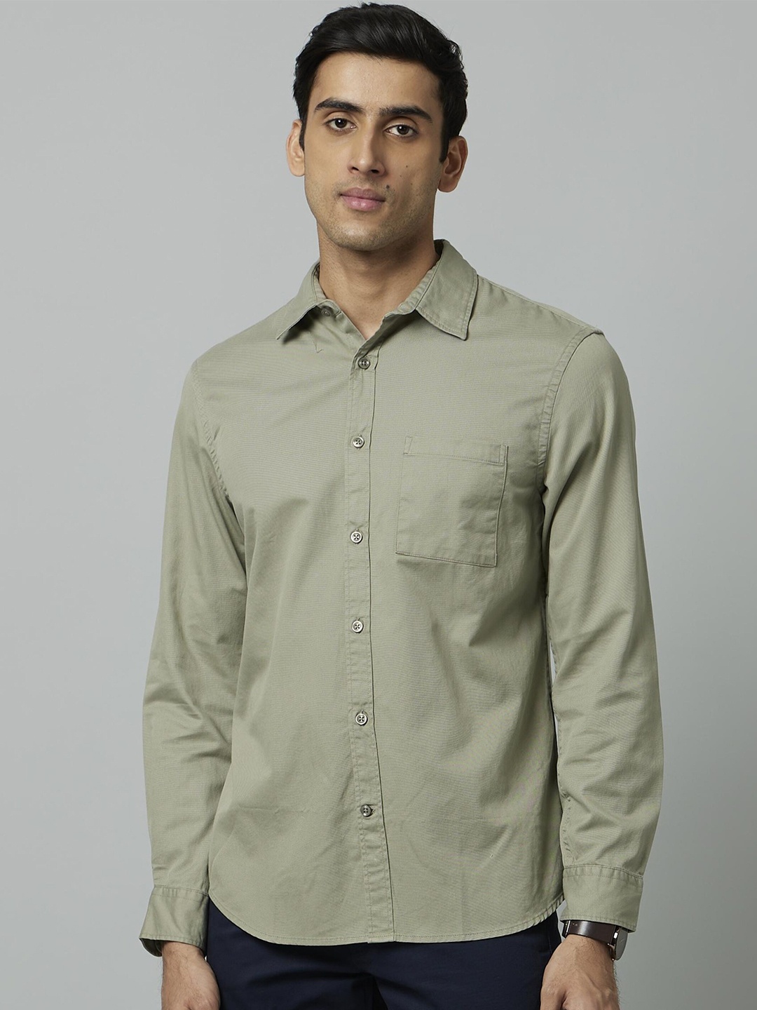 

Celio Classic Opaque Casual Shirt, Green