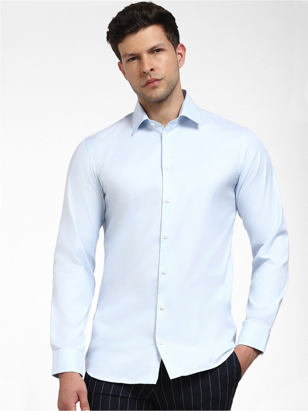 

SELECTED Slim Fit Cotton Formal Shirt, Blue