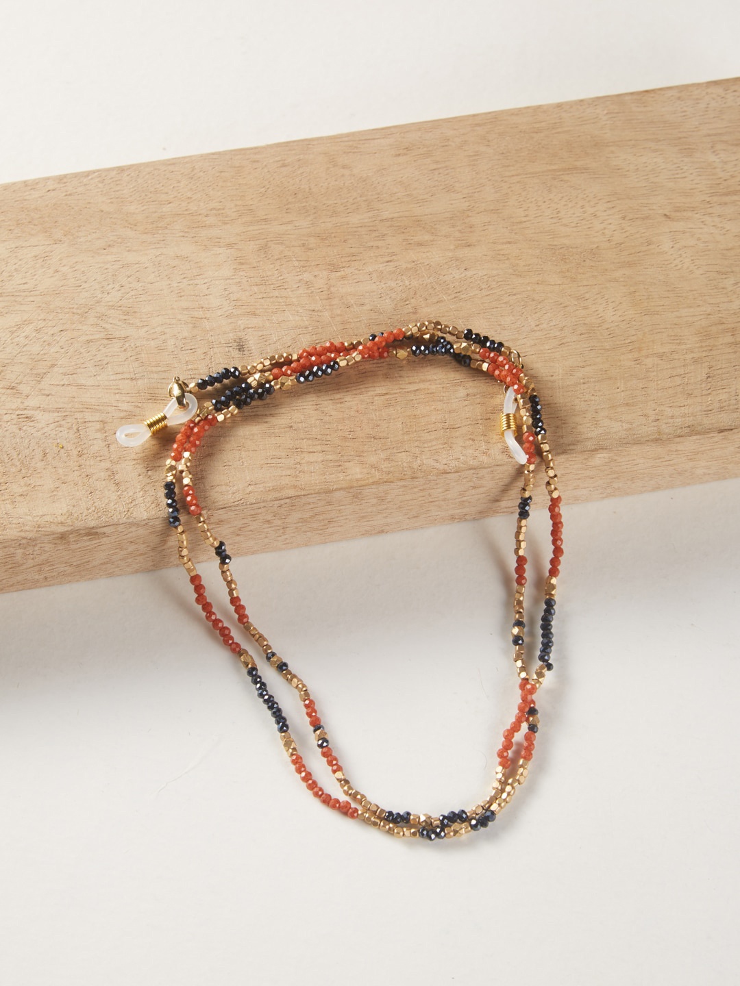 

Fabindia Metal Necklace Mask Chain, Multi
