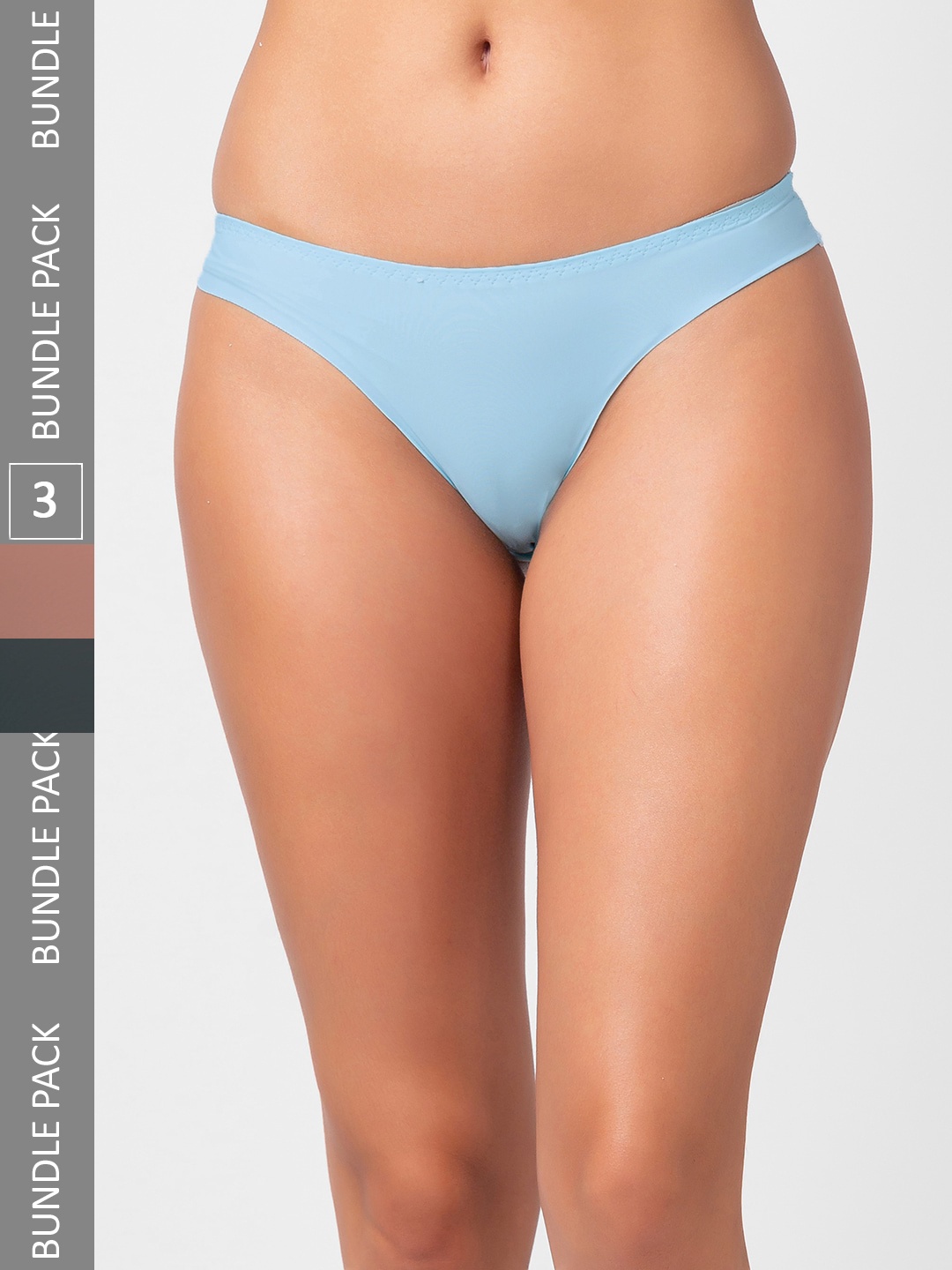 

NOIRA Women Pack Of 3 Assorted Thong Briefs