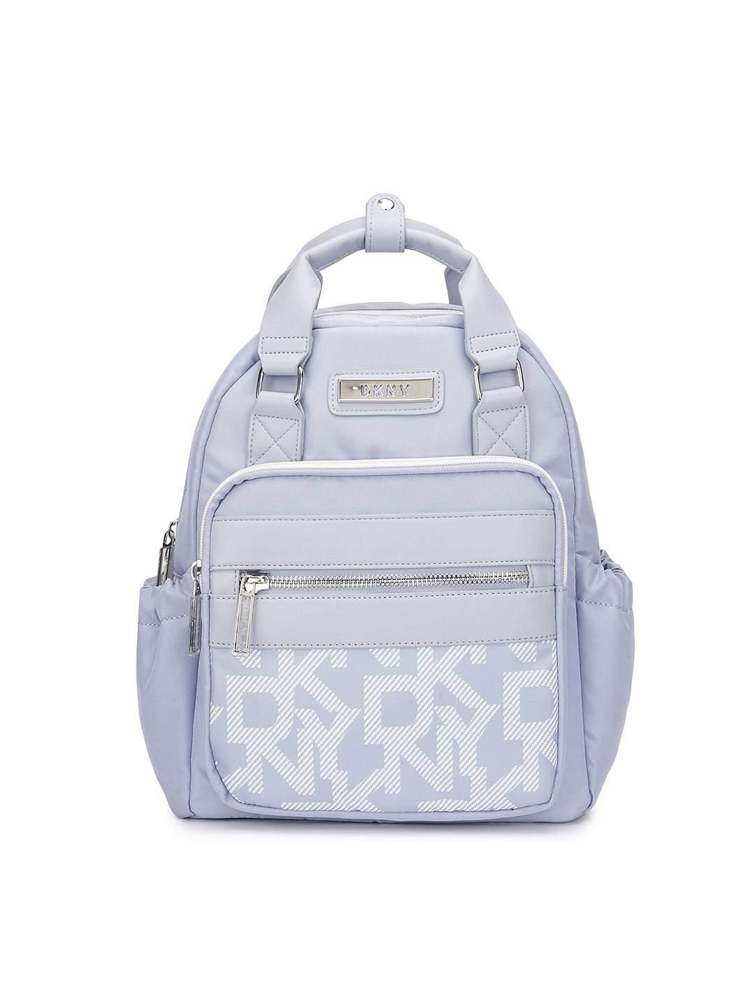 

DKNY AFTER HOURS Typography Printed 50D Polyester Water Resistant Backpack, Grey