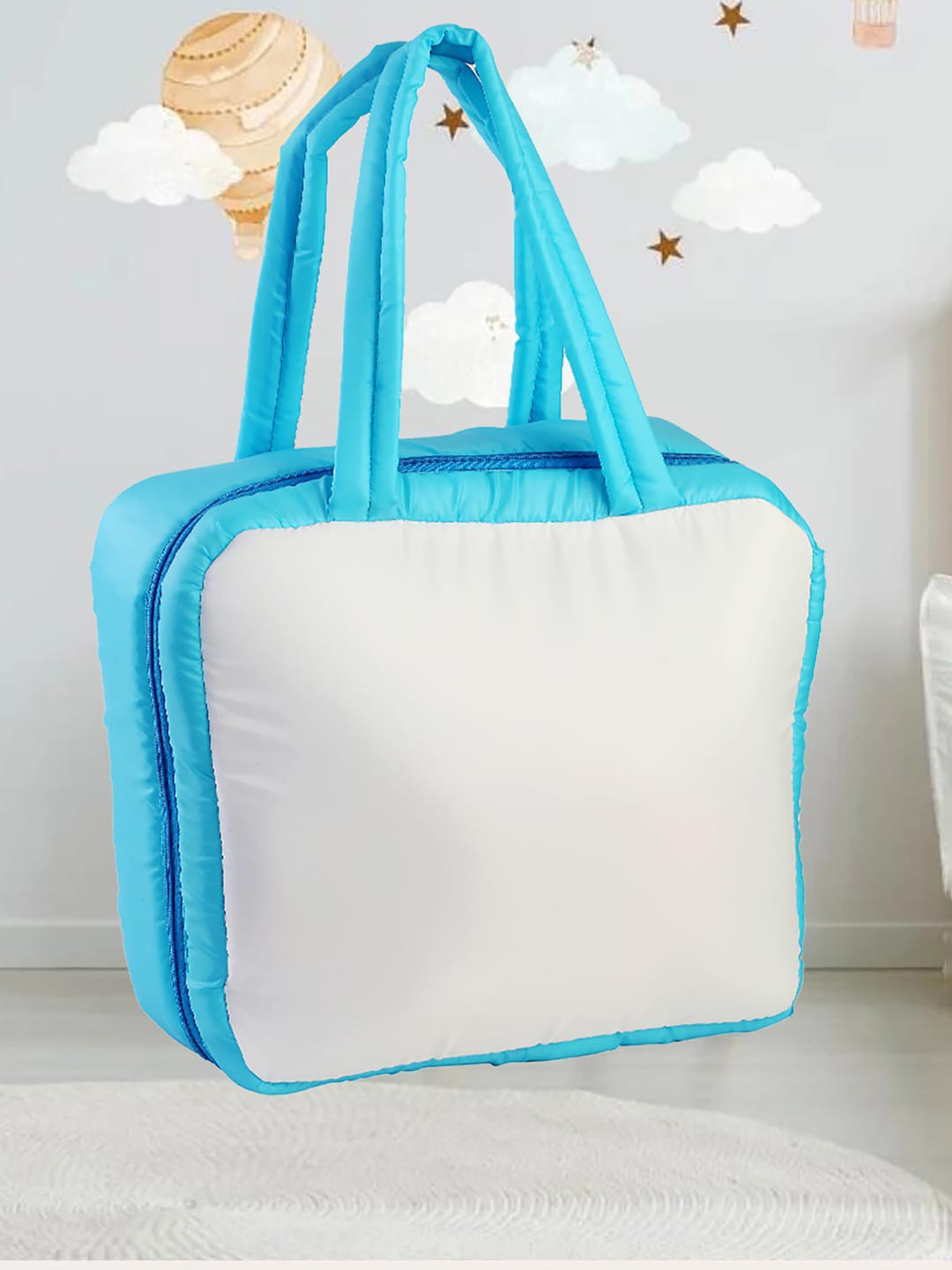 

My Gift Booth Colourblocked Travel Pouch, White