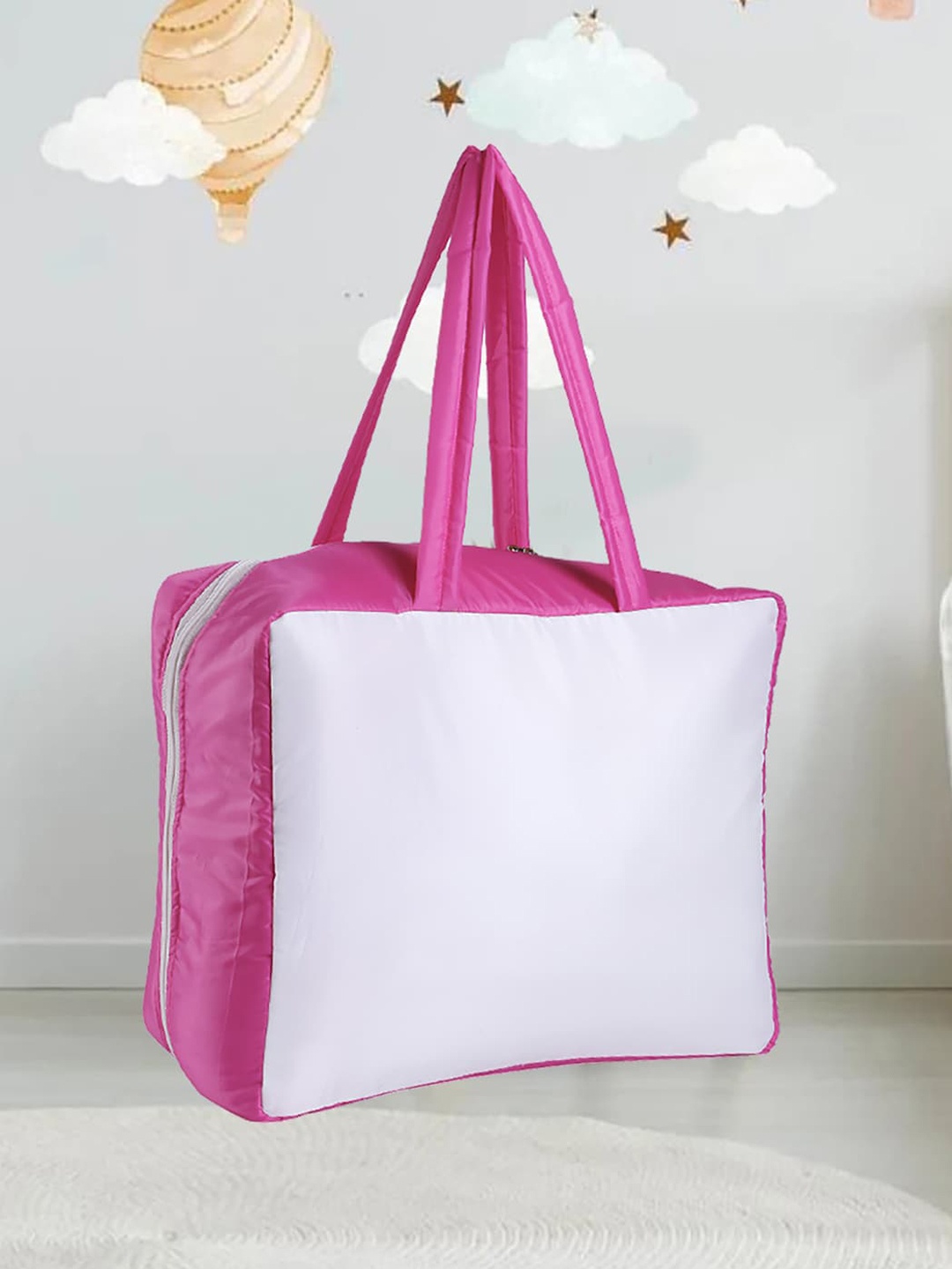 

My Gift Booth Colourblocked Travel Pouch, White