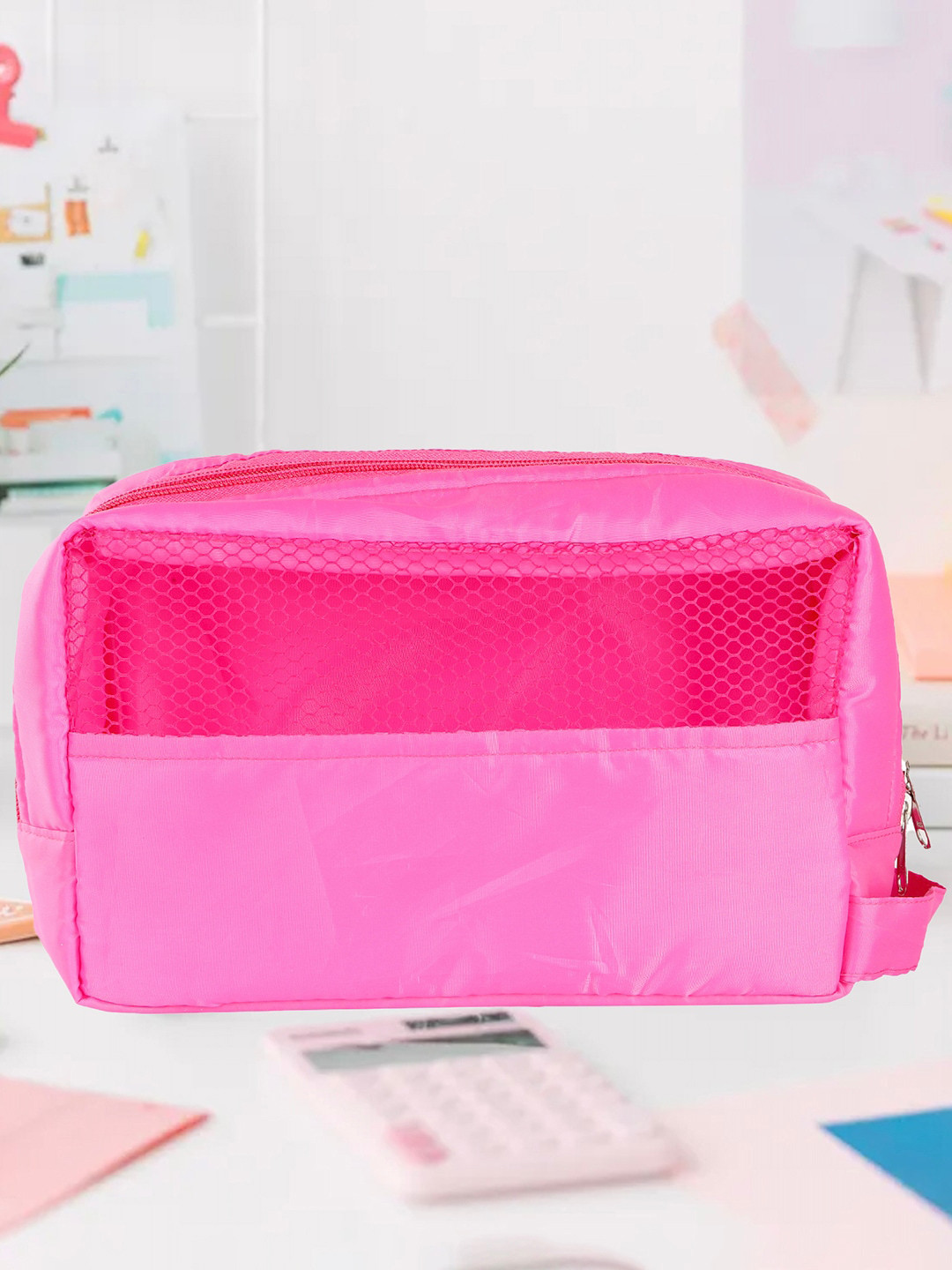

My Gift Booth Waterproof Travel Cosmetic Pouch, Pink