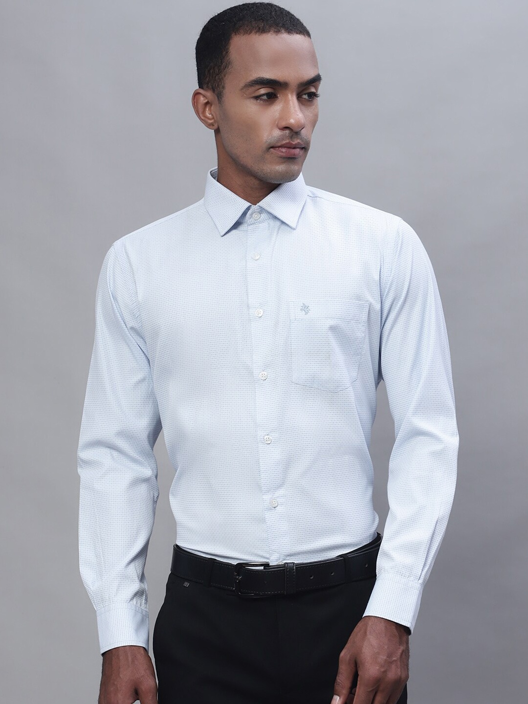 

Cantabil Men Cotton Opaque Formal Shirt, Blue