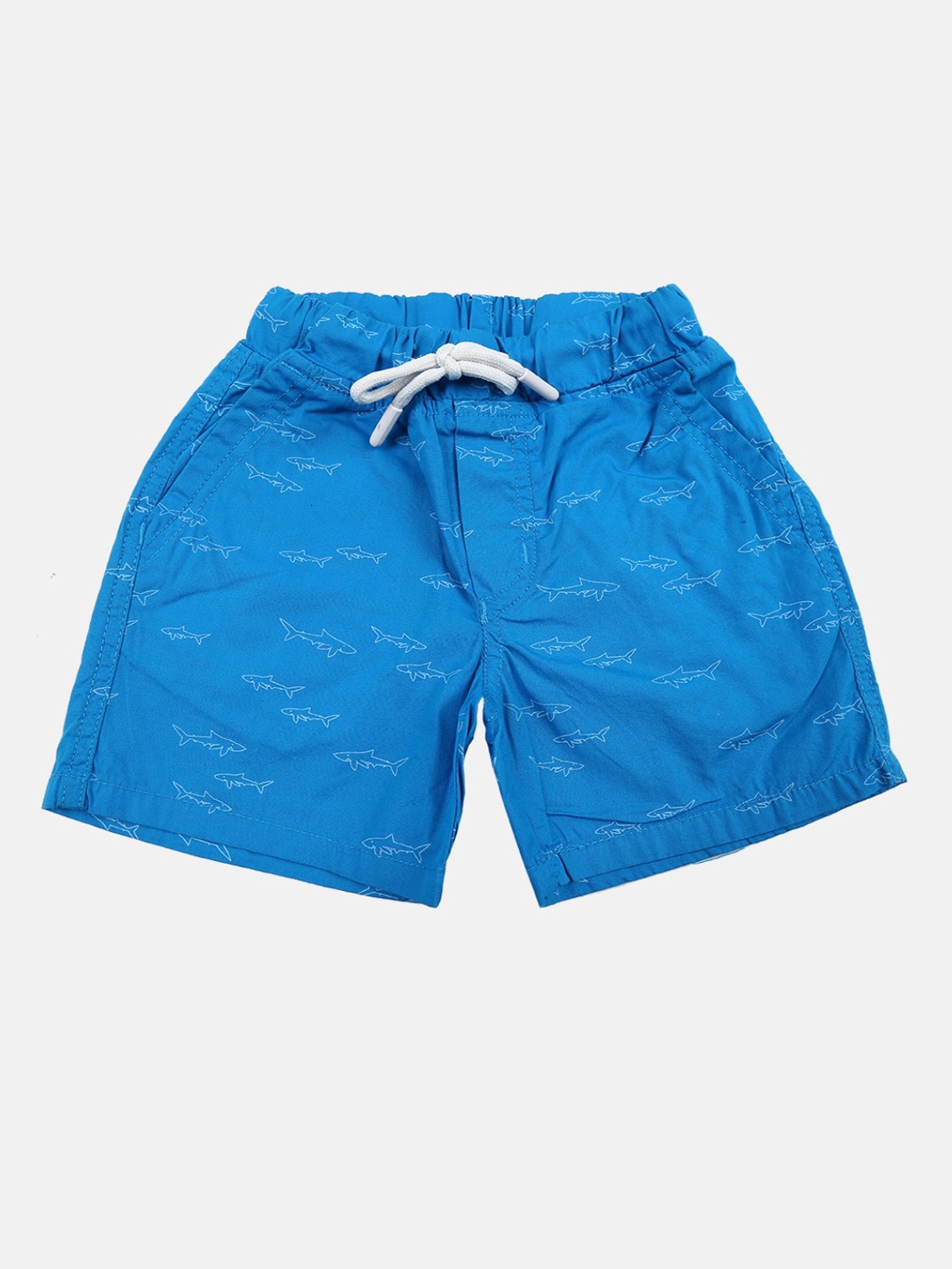 

V-Mart Boys Mid-Rise Printed Shorts, Blue