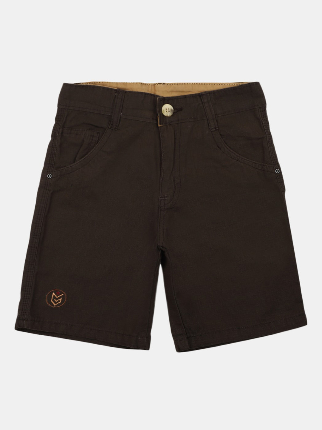 

V-Mart Boys Mid-Rise Shorts, Brown