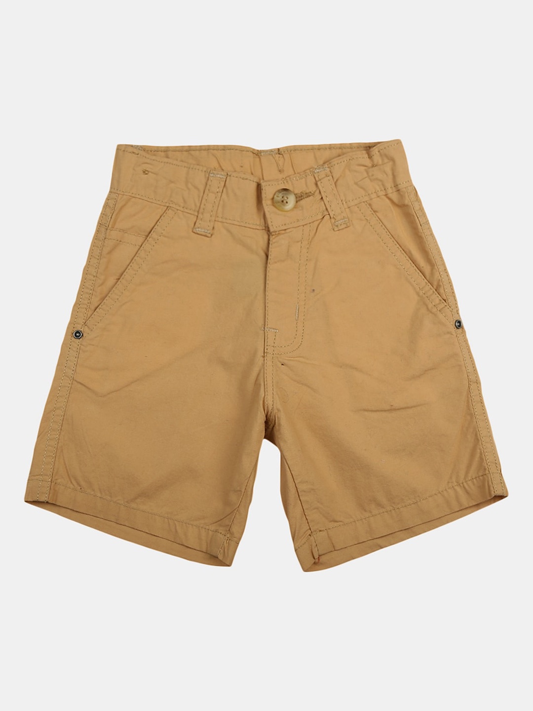 

V-Mart Boys Regular Fit Chino Shorts, Khaki
