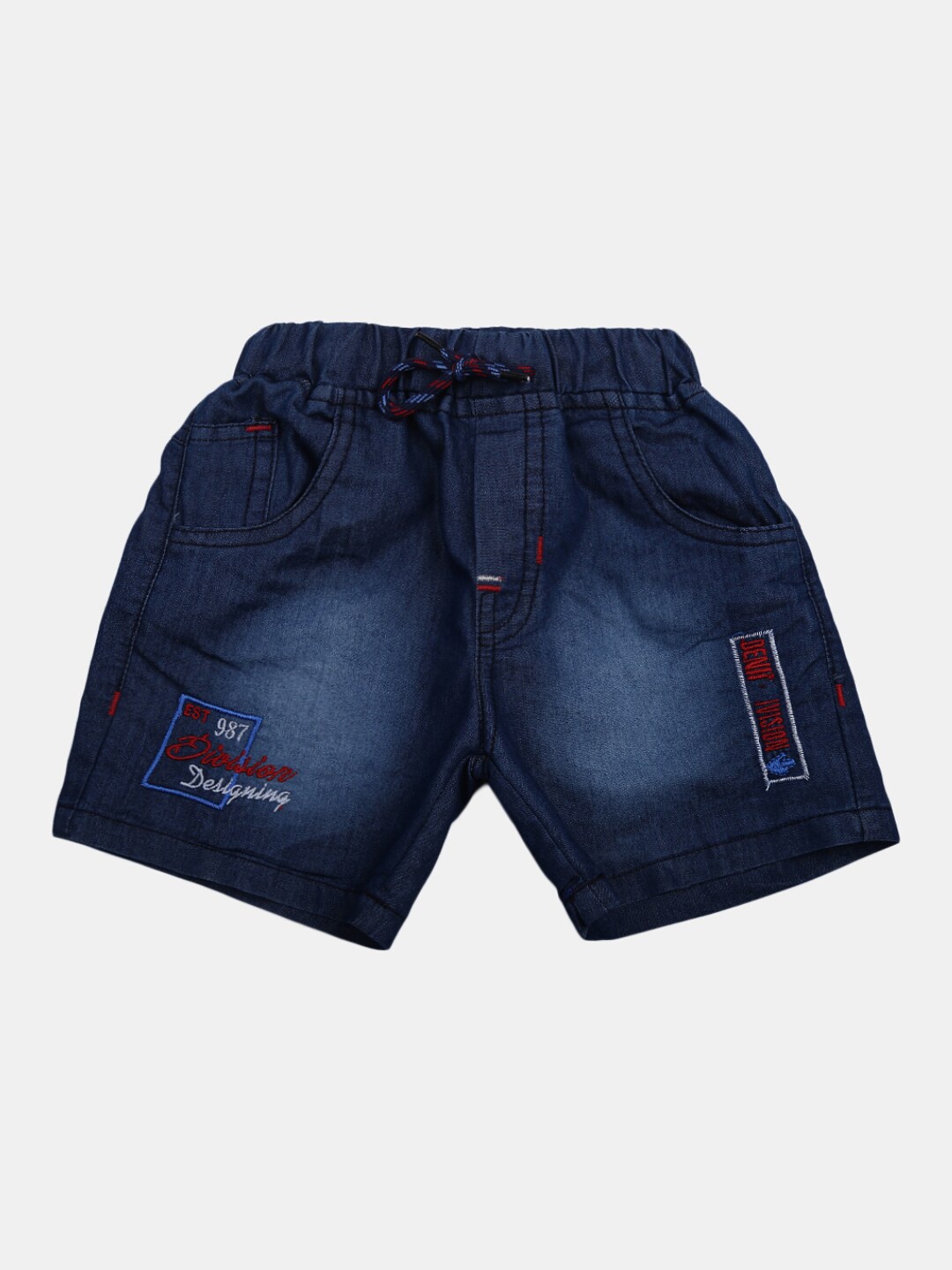 

V-Mart Boys Denim Shorts, Blue
