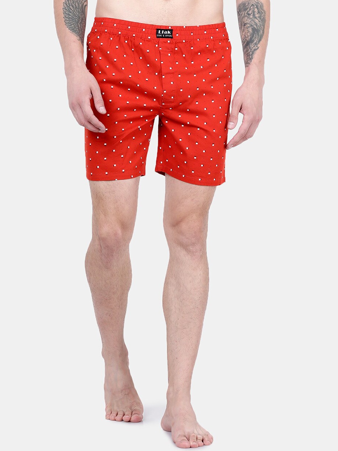

Llak Jeans Conversational Printed Boxers LB-BOXER-23, Red