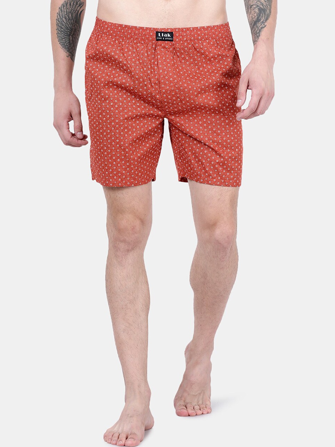 

Llak Jeans Geometric Printed Boxers LB-BOXER-26, Orange