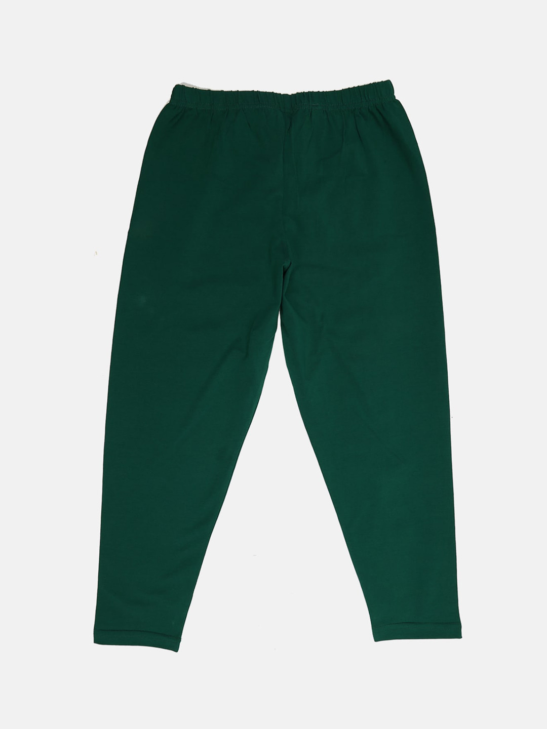 

V-Mart Girls Ankle Length Cotton Lycra Leggings, Green