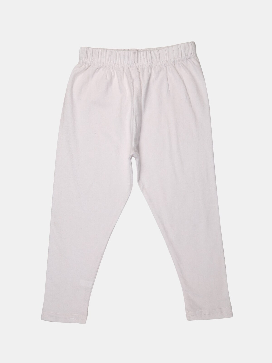 

V-Mart Girls Ankle Length Cotton Lycra Leggings, White