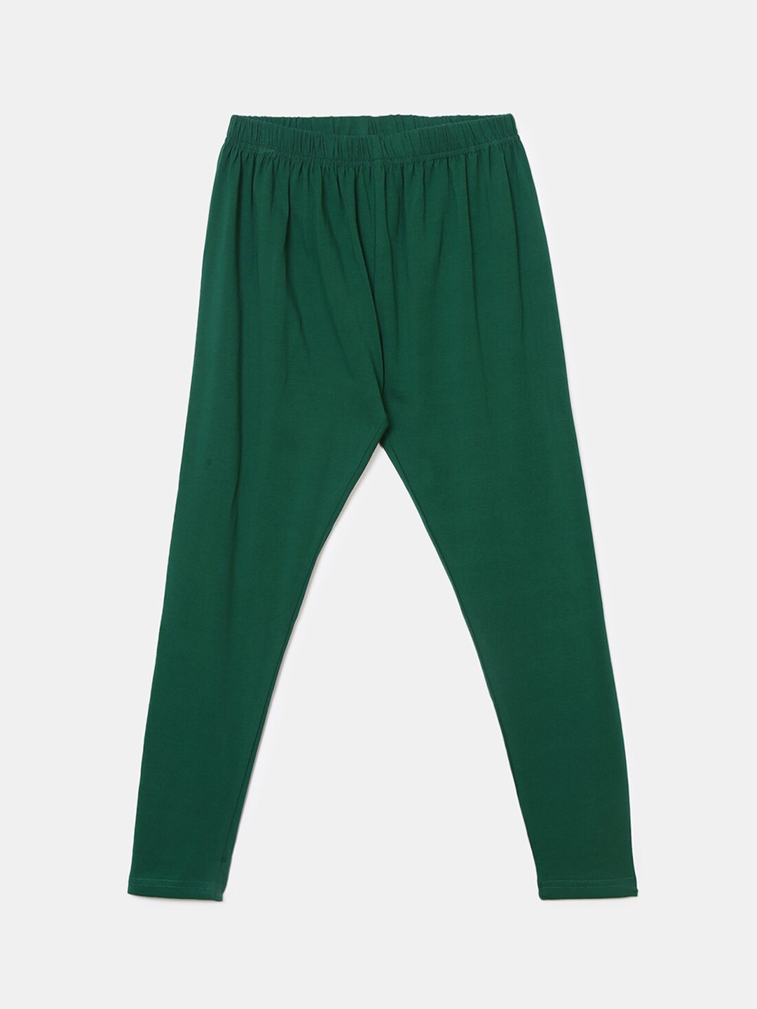 

V-Mart Teen Girls Slip-On Ankle-Length Cotton Lycra Leggings, Green