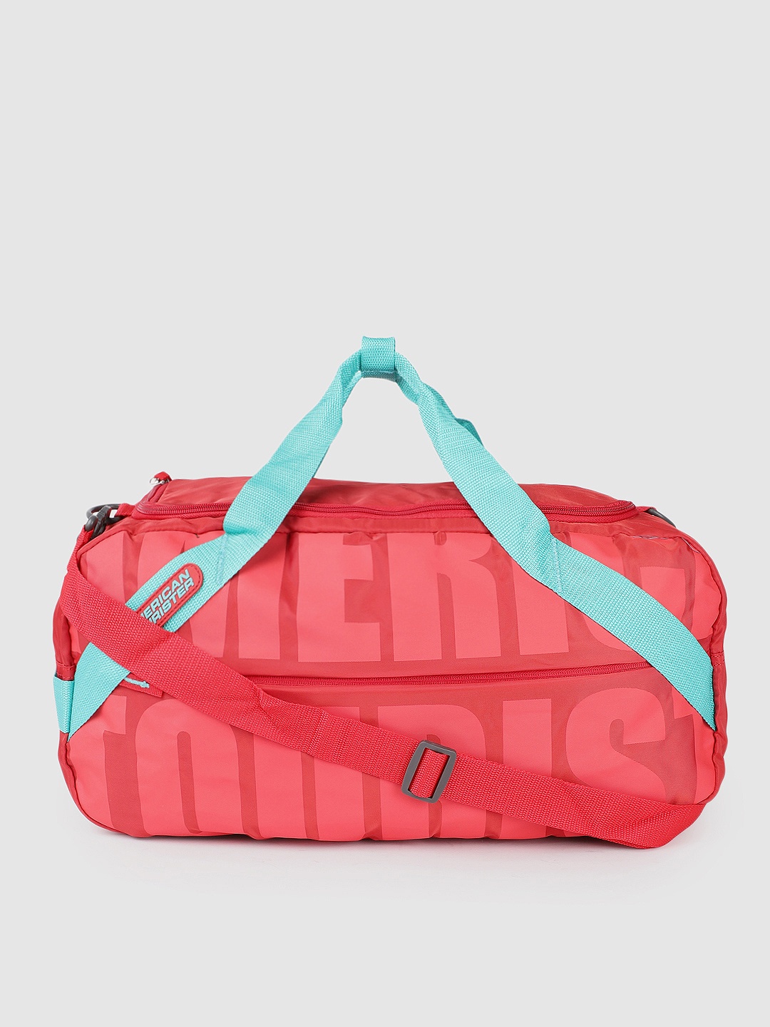 

AMERICAN TOURISTER Brand Logo Printed Duffel Bag, Red