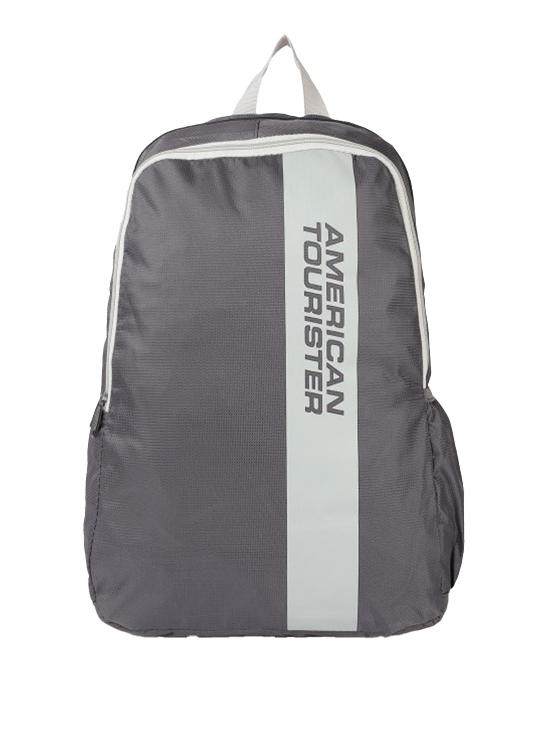 

AMERICAN TOURISTER Men Brand Logo Printed Backpack, Grey