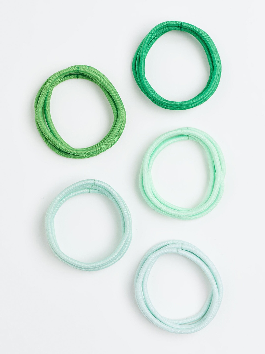 

H&M 20-Pack Hair Elastics, Green