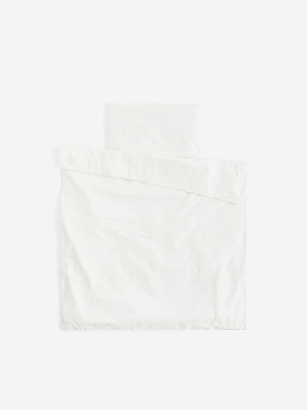 

H&M Kids White Pure-Cotton Cot Duvet Cover Set