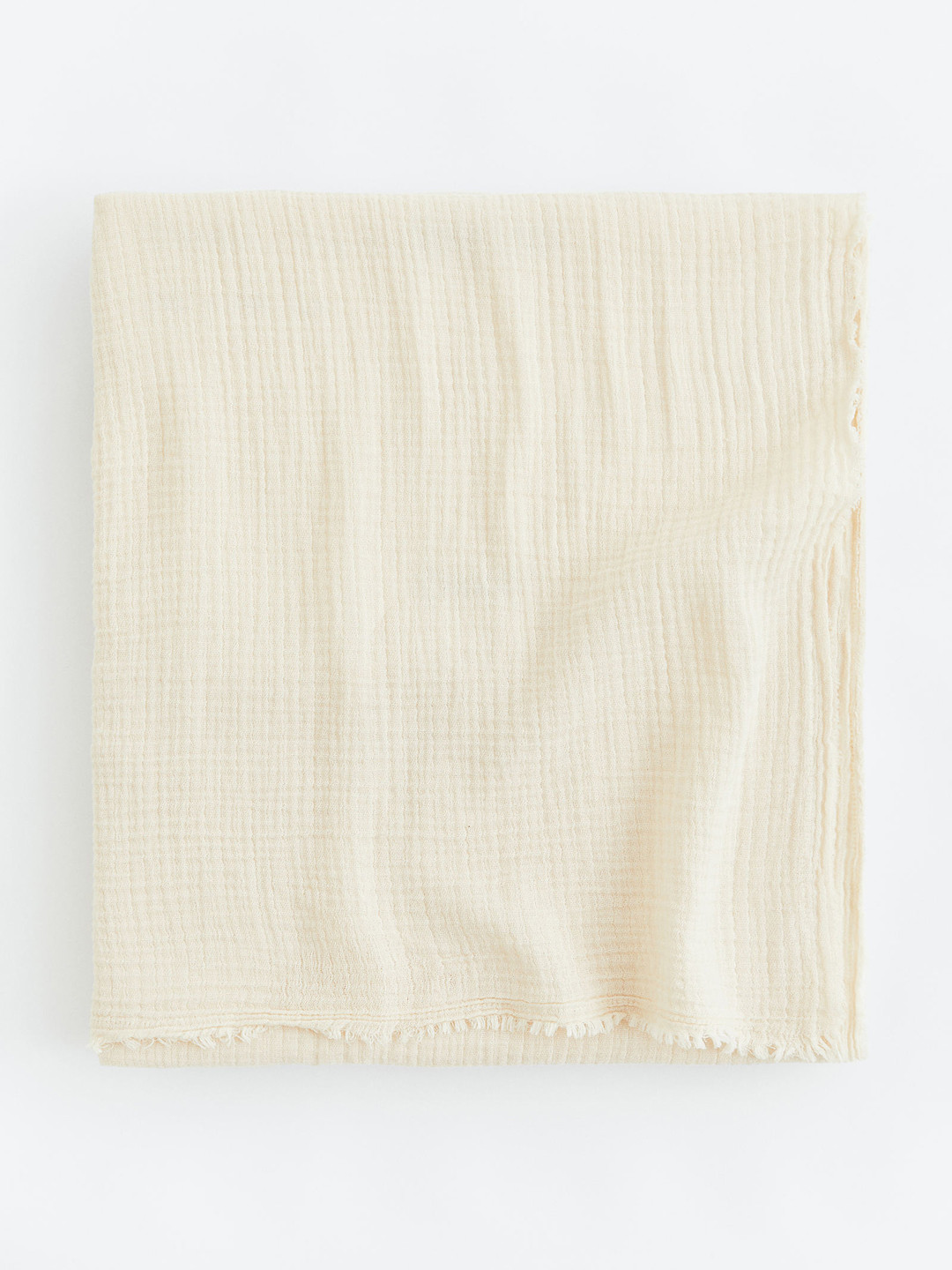 

H&M Beige Pure Cotton Muslin Tablecloth