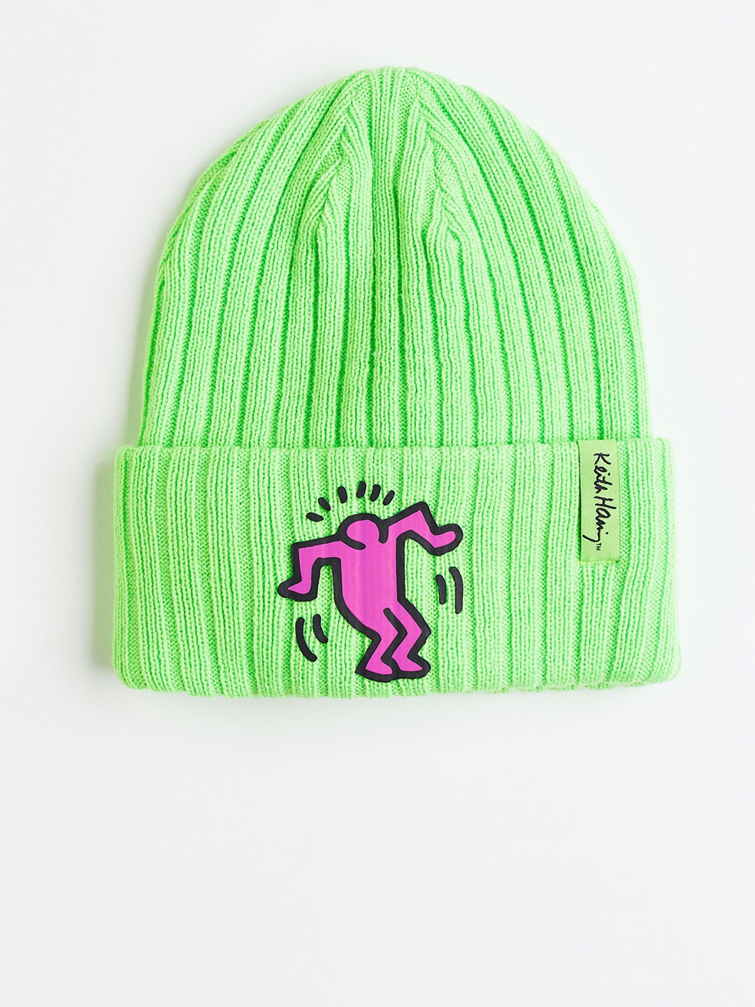 

H&M Girls Rib-Knit Hat, Green