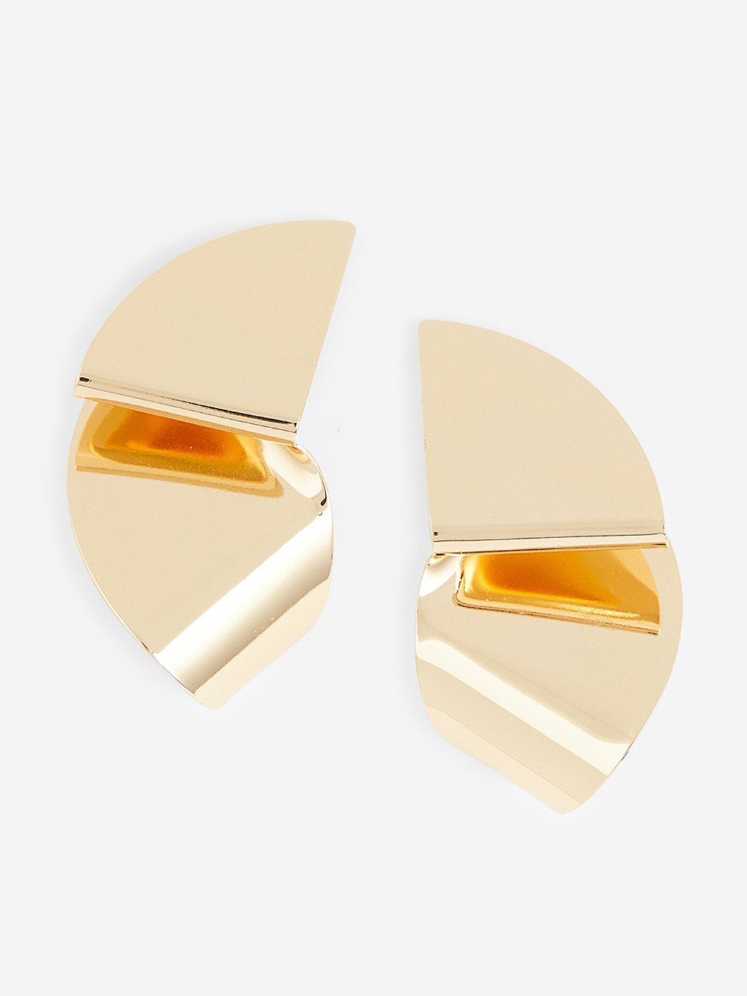 

H&M Folded Earrings, Gold