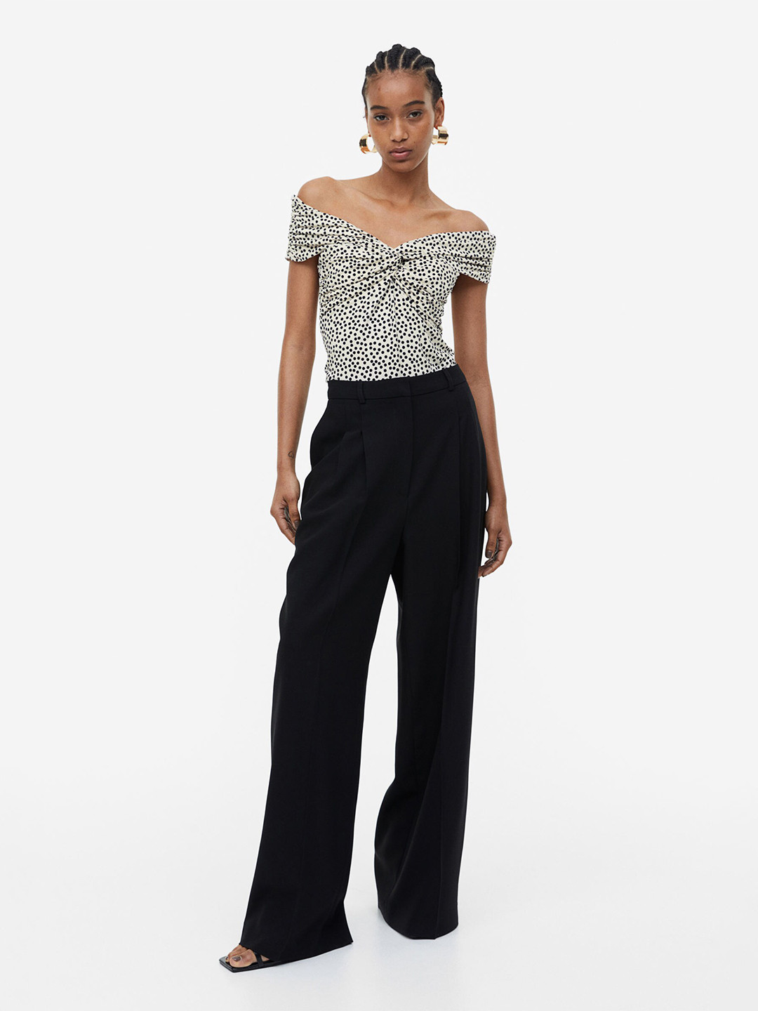 

H&M Off-The-Shoulder Top, White