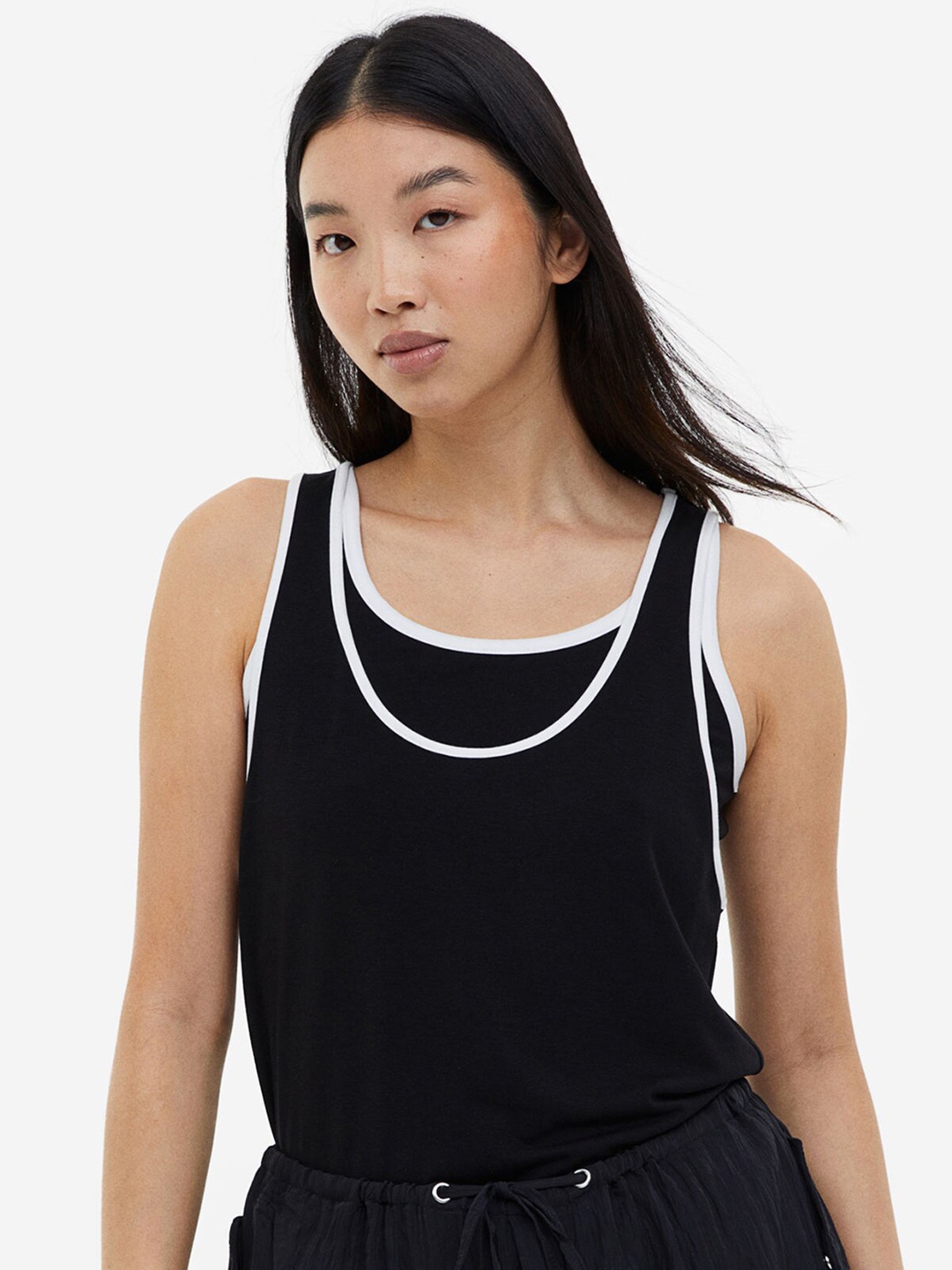 

H&M MAMA Nursing Vest Top, Black