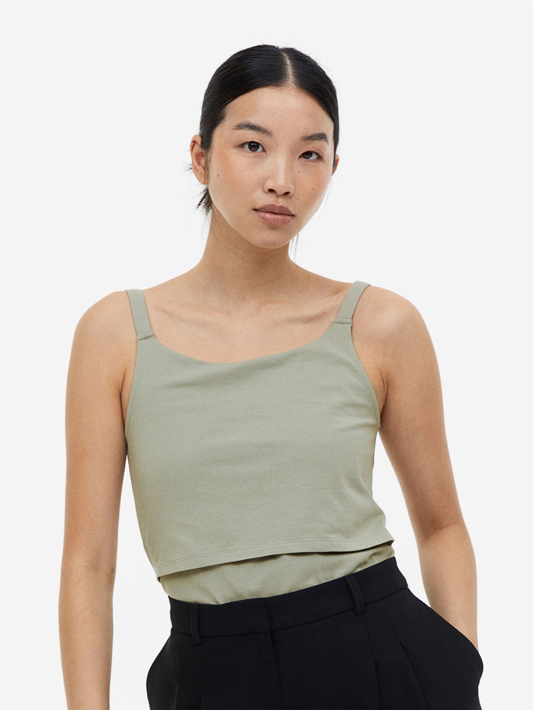 

H&M MAMA 2-Pack Nursing Tops, Black