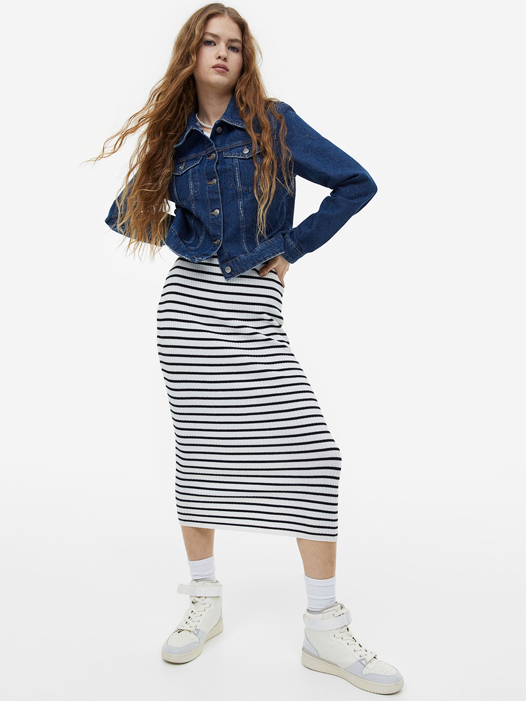 

H&M Women Denim Jacket, Blue
