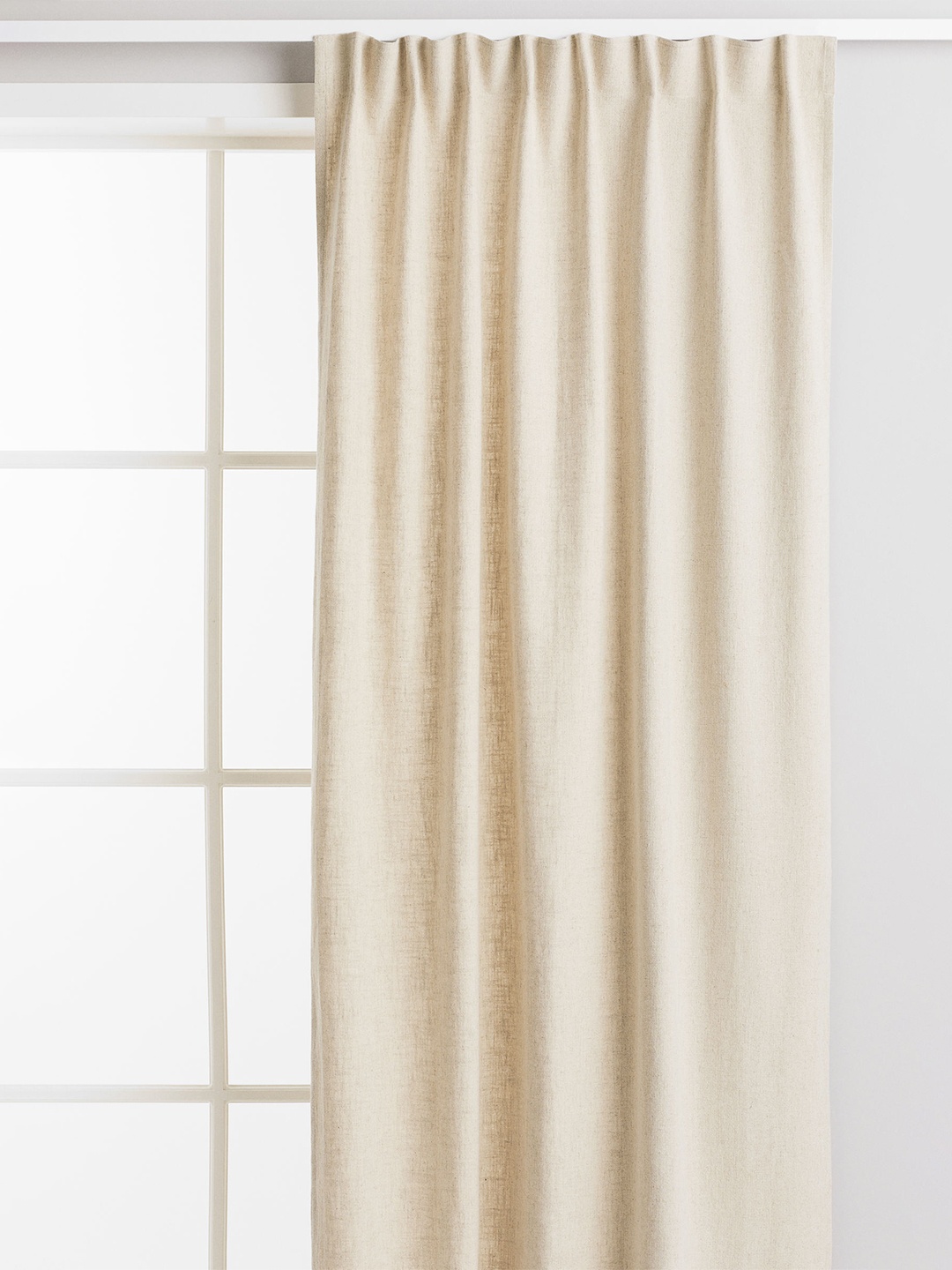 

H&M Beige 2-Pack Linen-Blend Curtain Lengths