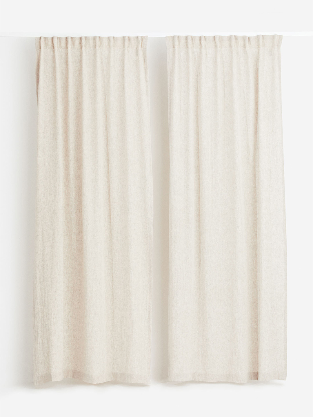 

H&M Beige 2-Pack Linen-Blend Curtain Lengths