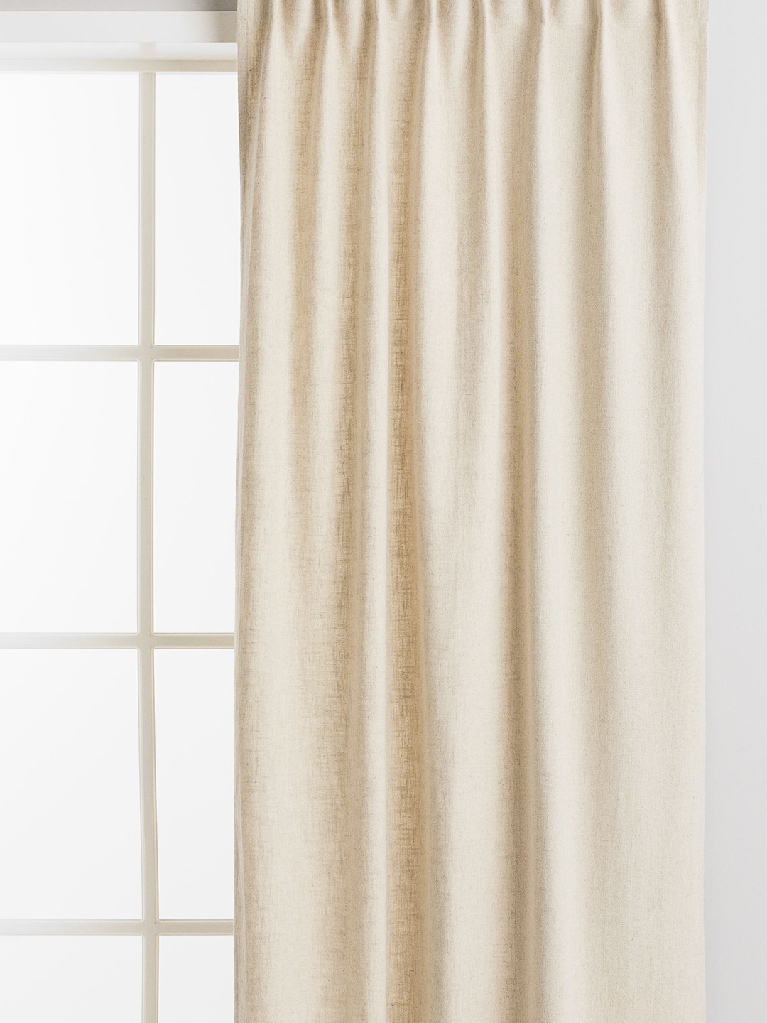 

H&M Beige 2-Pack Linen-Blend Curtain Lengths