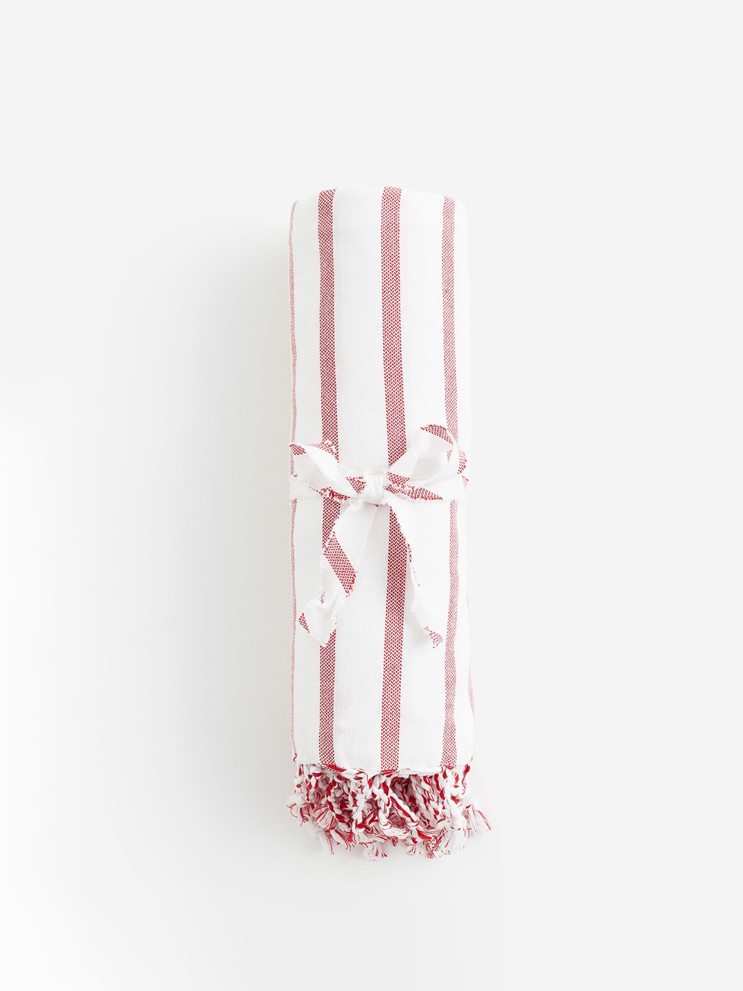

H&M Red & White Large Pure Cotton Beach Towel